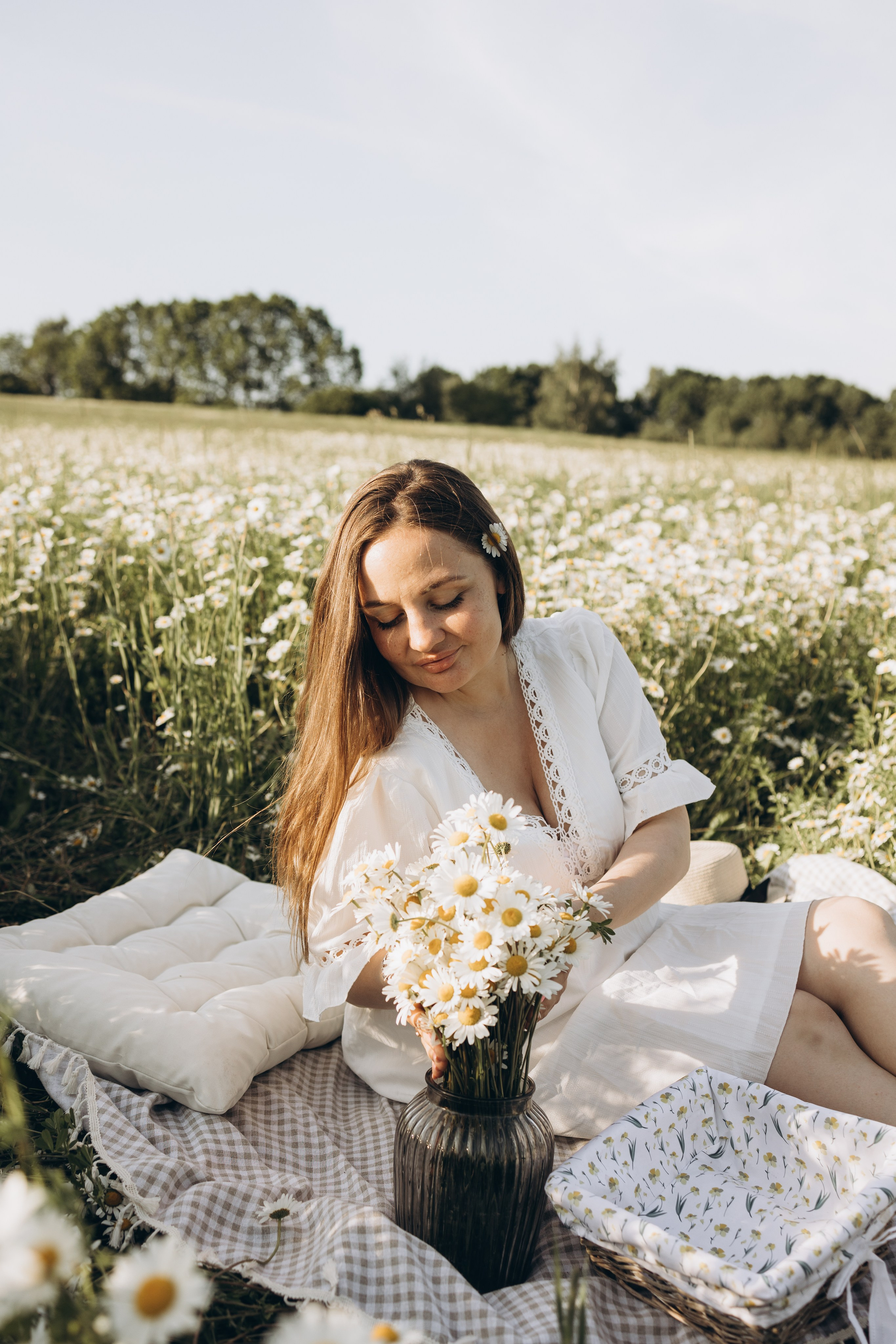 Маша и ромашки. Семейный фотограф в Москве Виктория Ястребинская