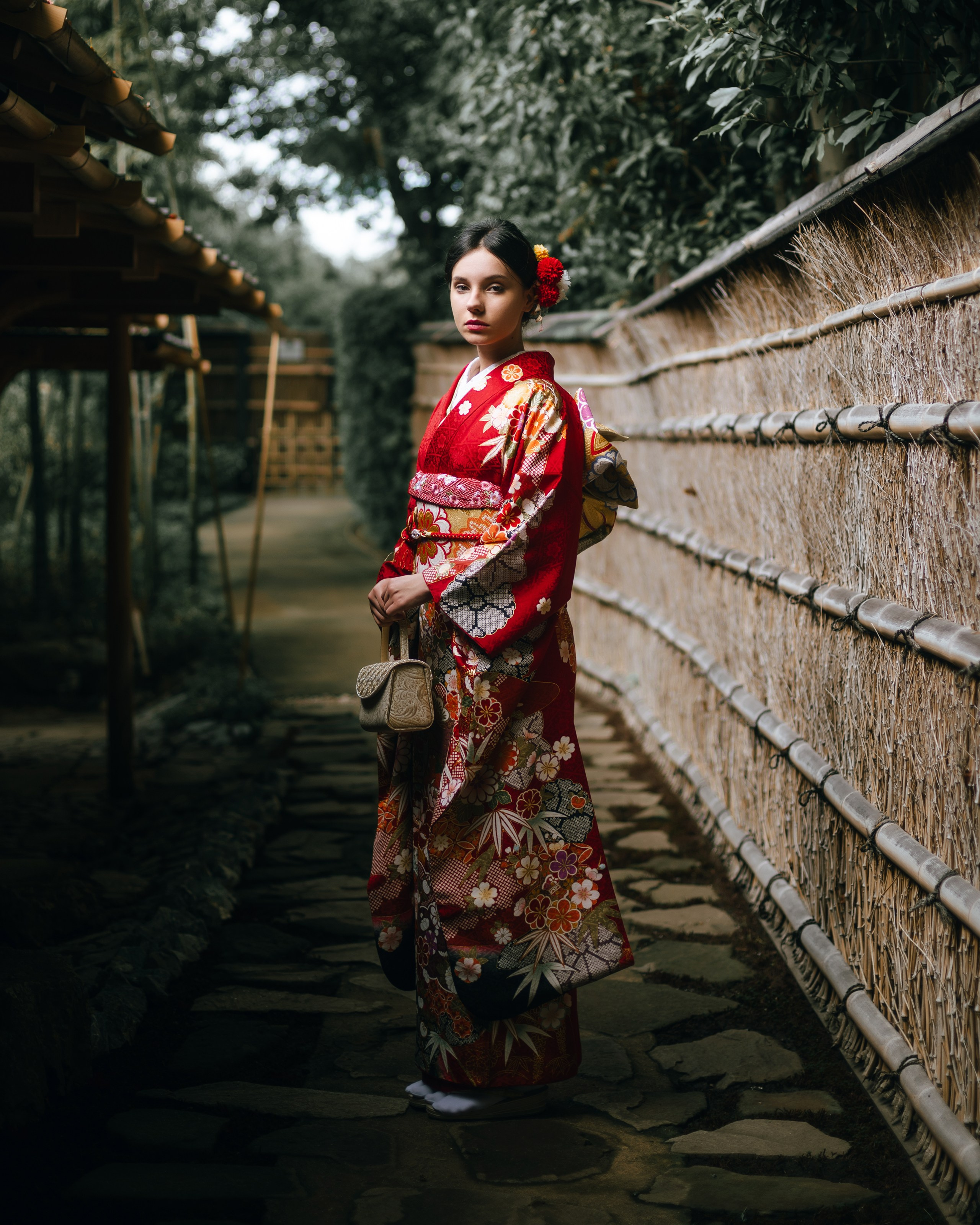 Kimono photoshoot in Kyoto. Photographer in Tokyo Anatolii Ozarto