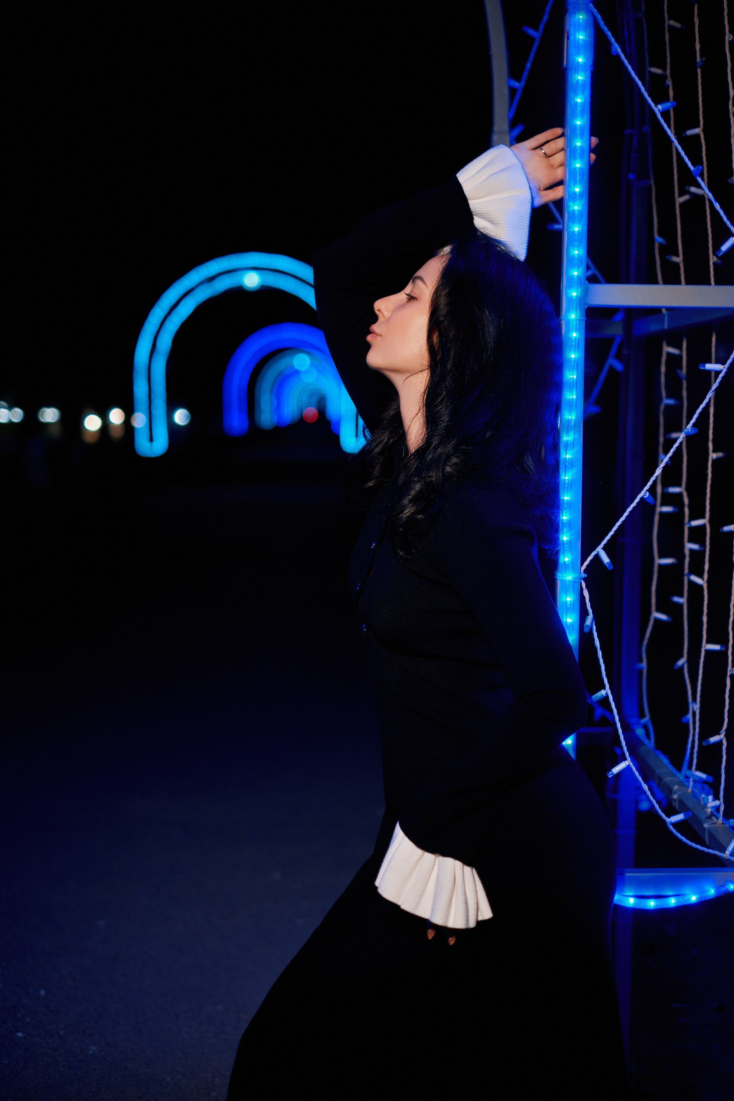 Наташа. Фотосессия по ночному городу. Фотограф Таганрог Анна Трайжон