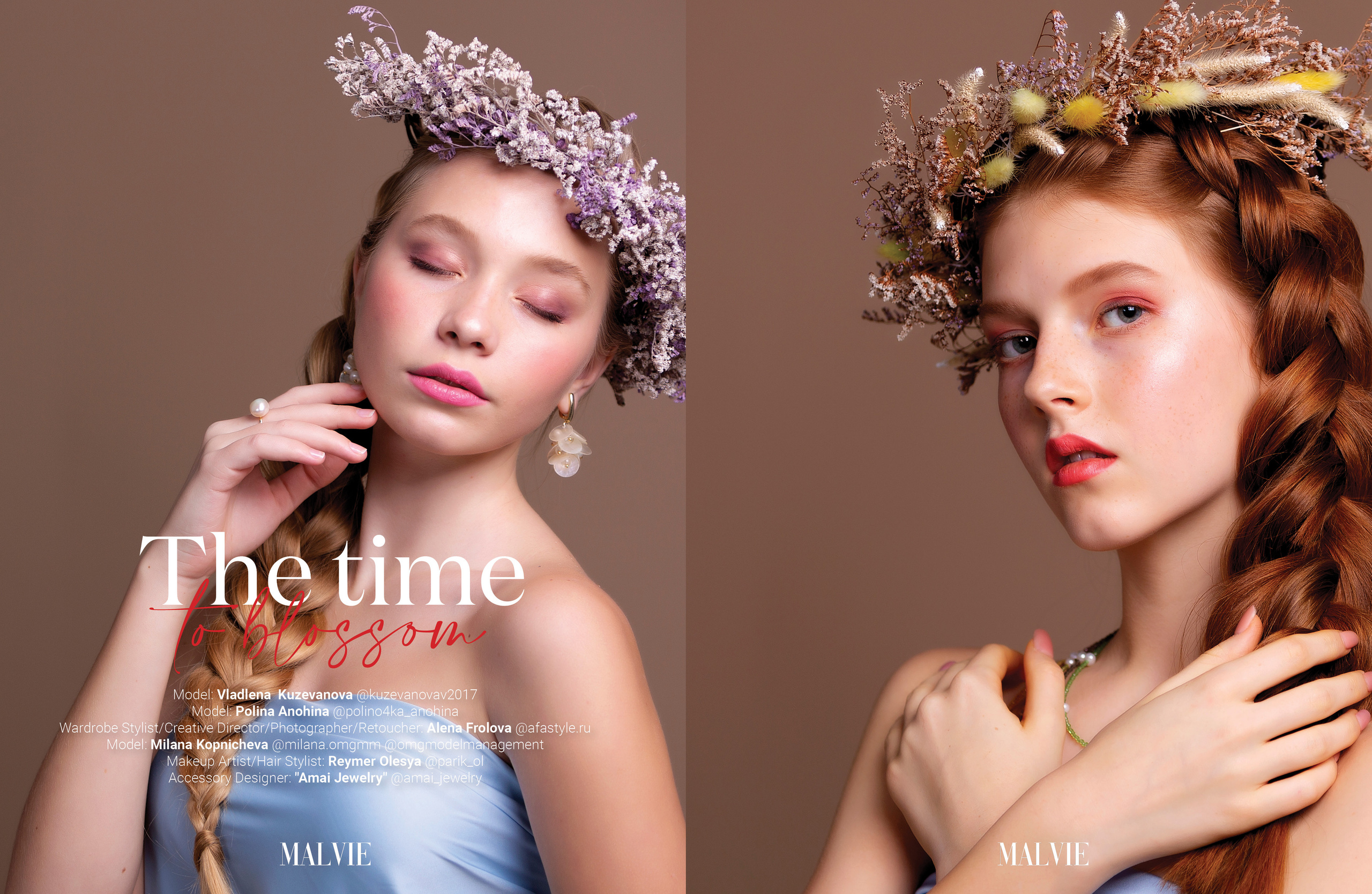 Журнал «MALVIE Magazine» Teen Special Edition Vol 22 (апрель 2021). Beauty и Fashion фотограф в Сочи и в Москве Алена Фролова