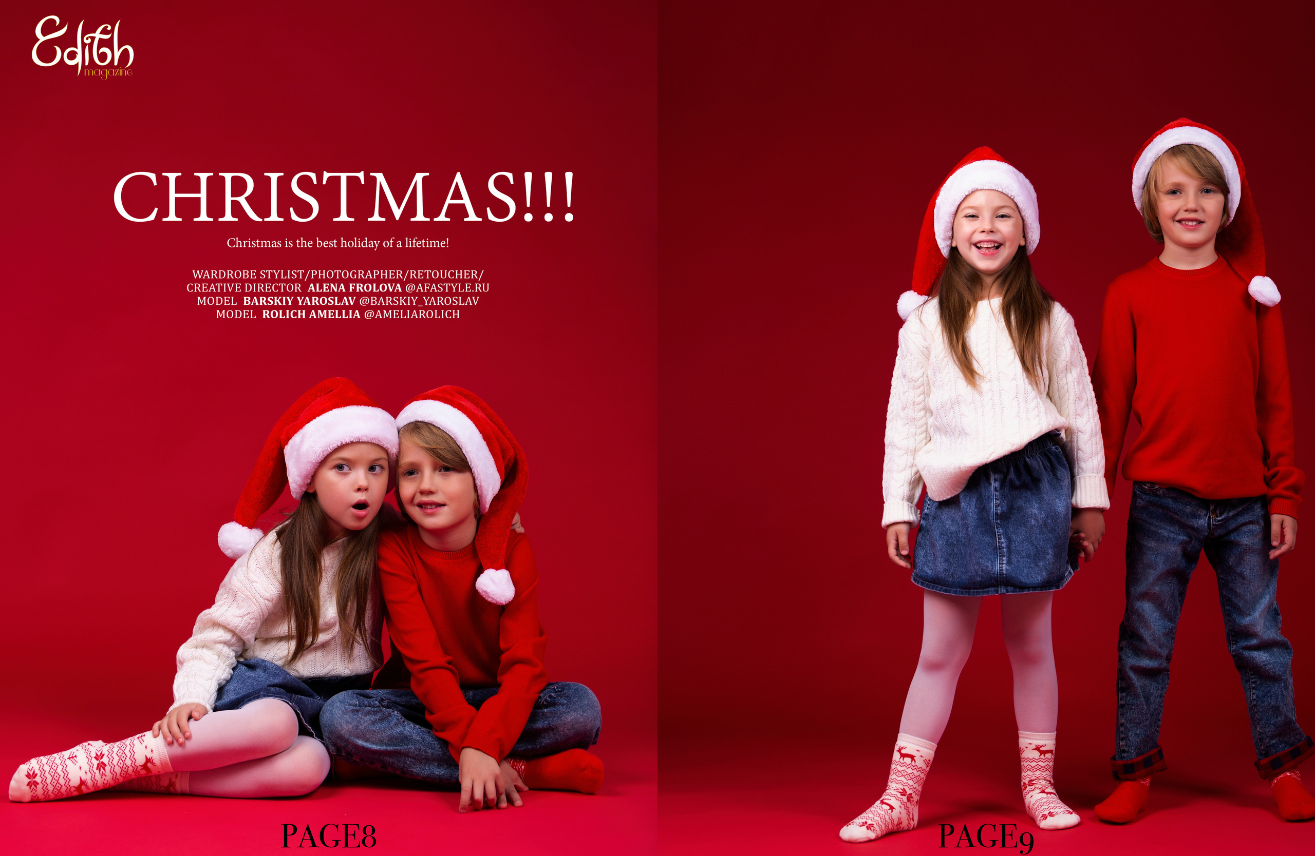 Журнал «Edith magazine» декабрь 2021. Beauty и Fashion фотограф в Сочи и в Москве Алена Фролова