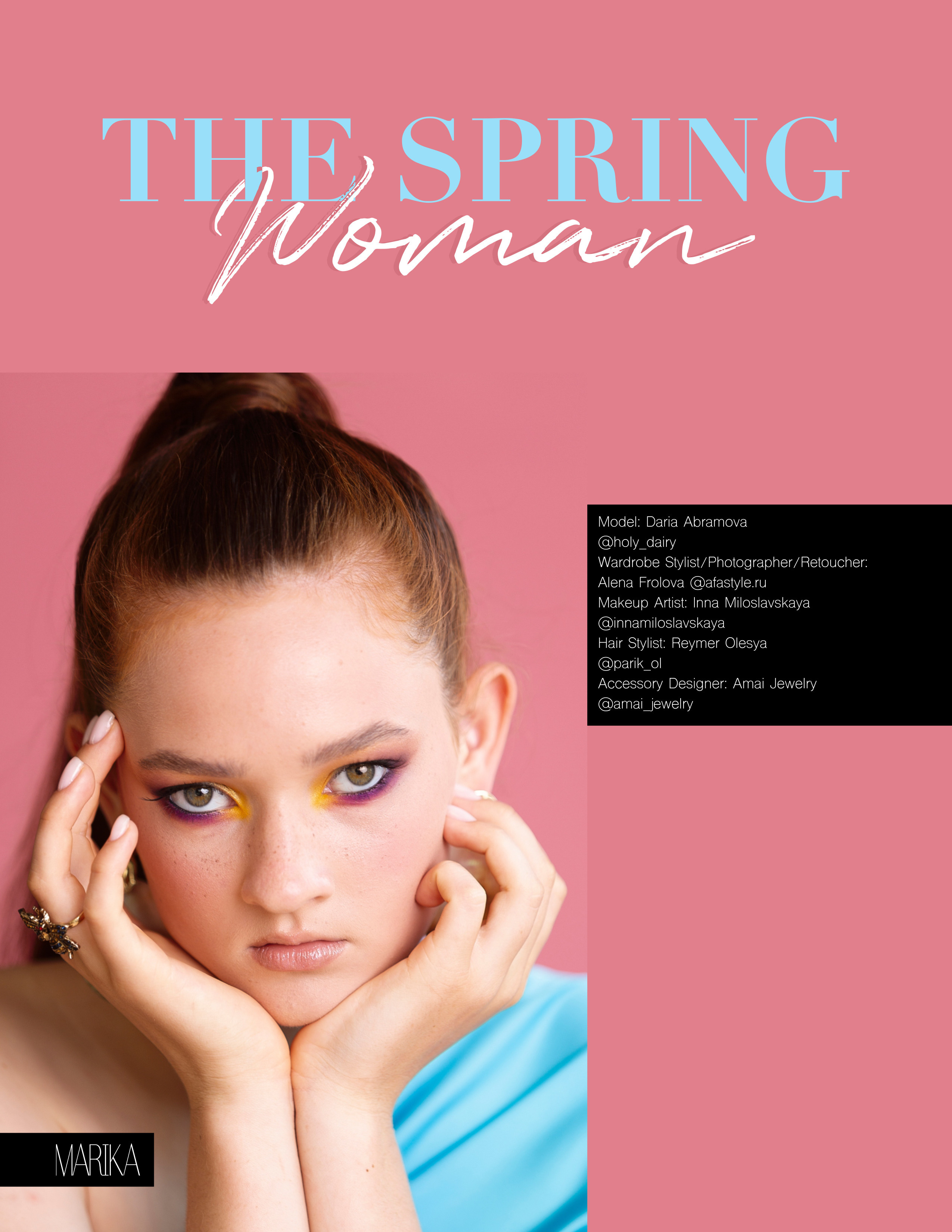 Журнал «MARIKA MAGAZINE» ISSUE 669 — Обложка! (апрель 2021). Beauty и Fashion фотограф в Сочи и в Москве Алена Фролова