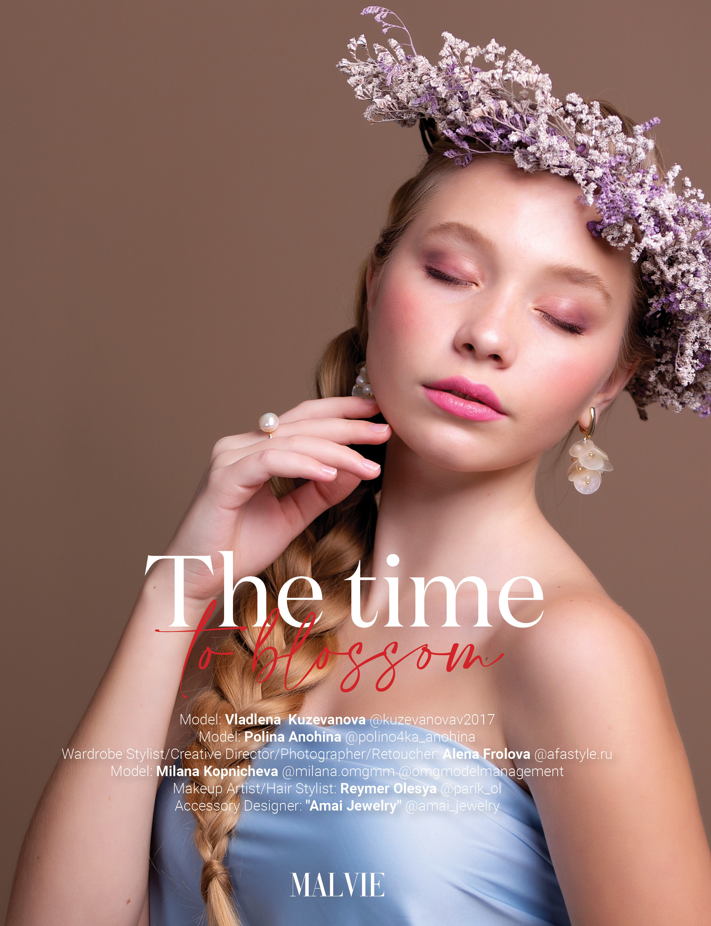 Журнал «MALVIE Magazine» Teen Special Edition Vol 22 (апрель 2021). Beauty и Fashion фотограф в Сочи и в Москве Алена Фролова