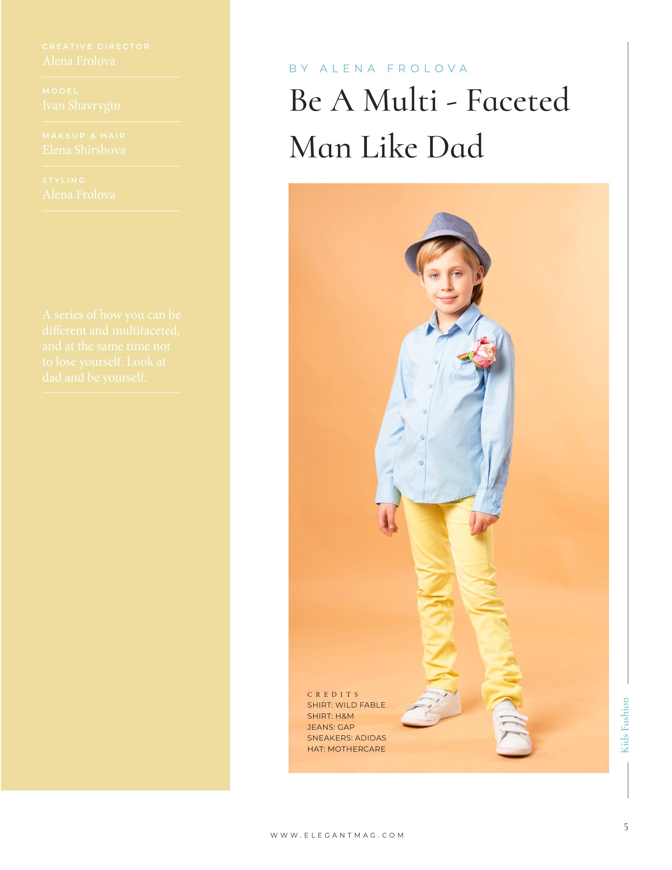 Журнал «Elegant magazine» kids ISSUE No.02 (январь 2020). Beauty и Fashion фотограф в Сочи и в Москве Алена Фролова