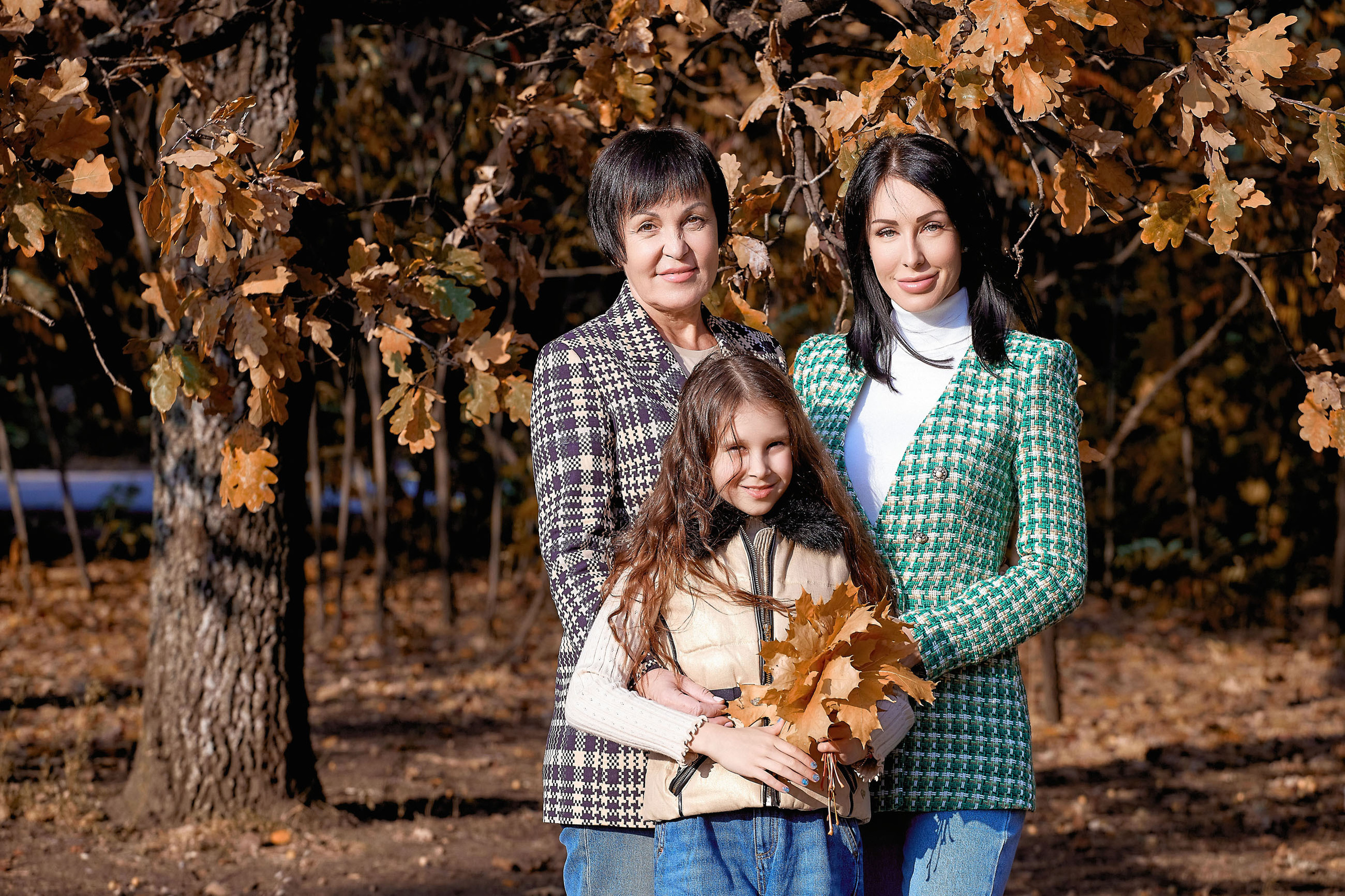 Осенняя съемка с мамой и бабушкой. Фотограф Андрей Лёвкин