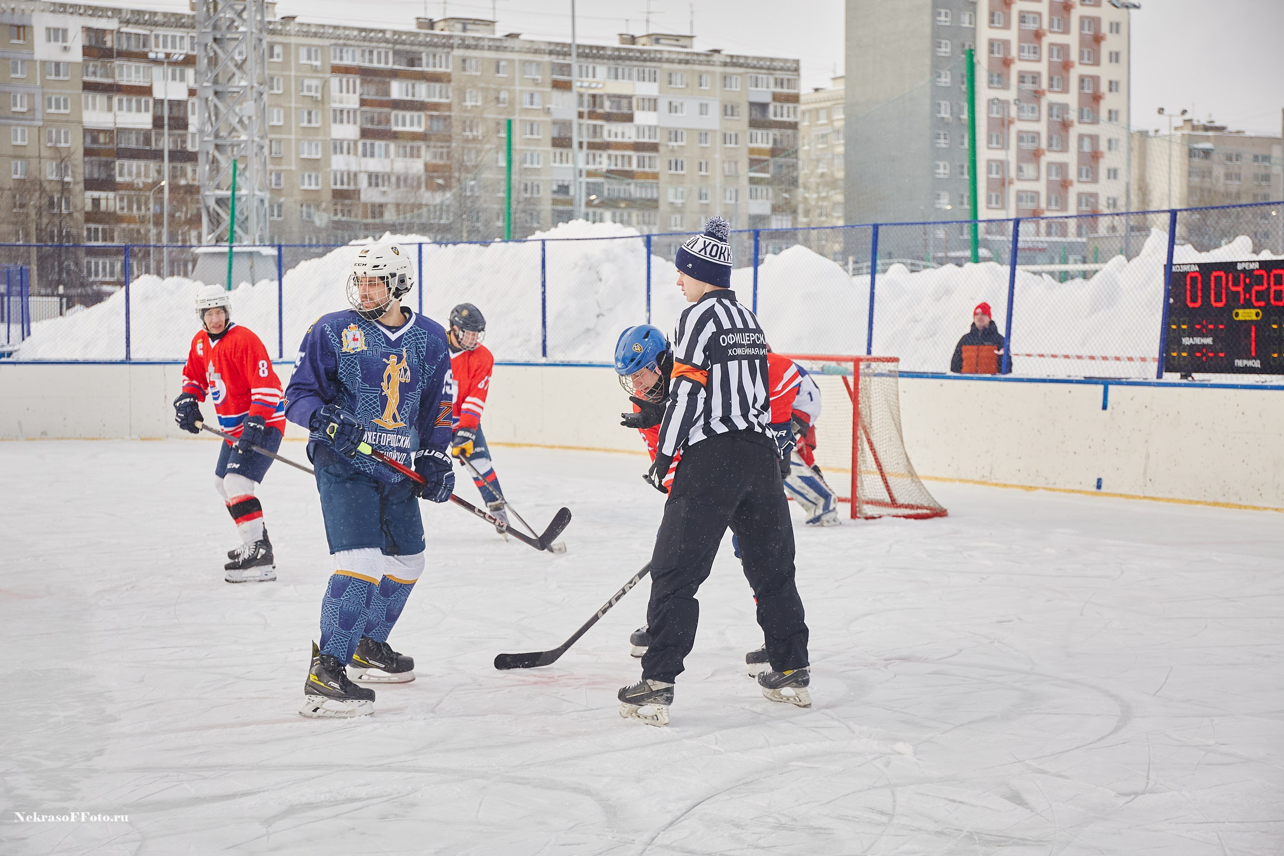 Турнир по хоккею «Русская классика» в рамках Офицерской хоккейной лиги. Спортивный фотограф Некрасов Денис