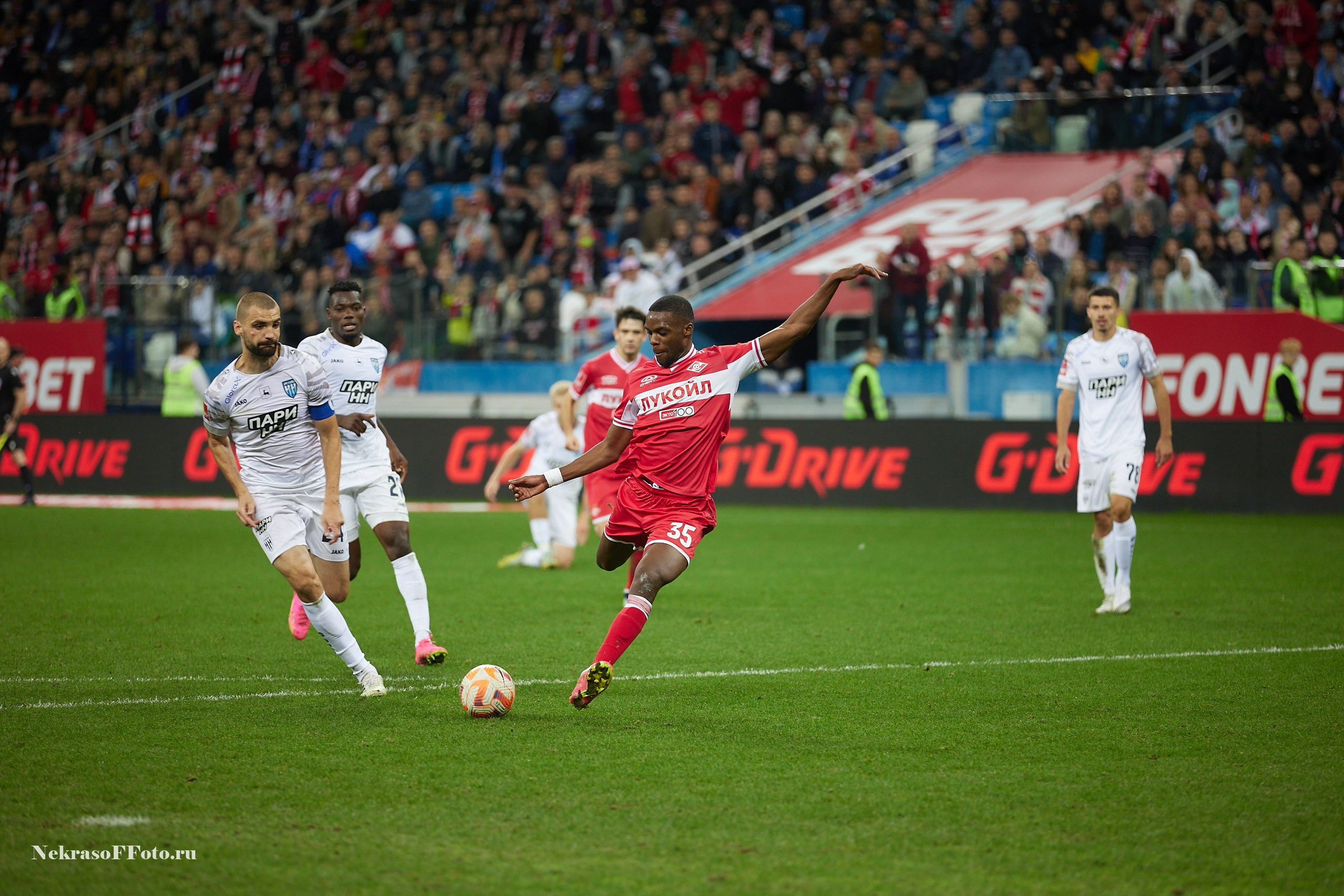 РПЛ ФК Пари НН- ФК Спартак. Спортивный фотограф Некрасов Денис