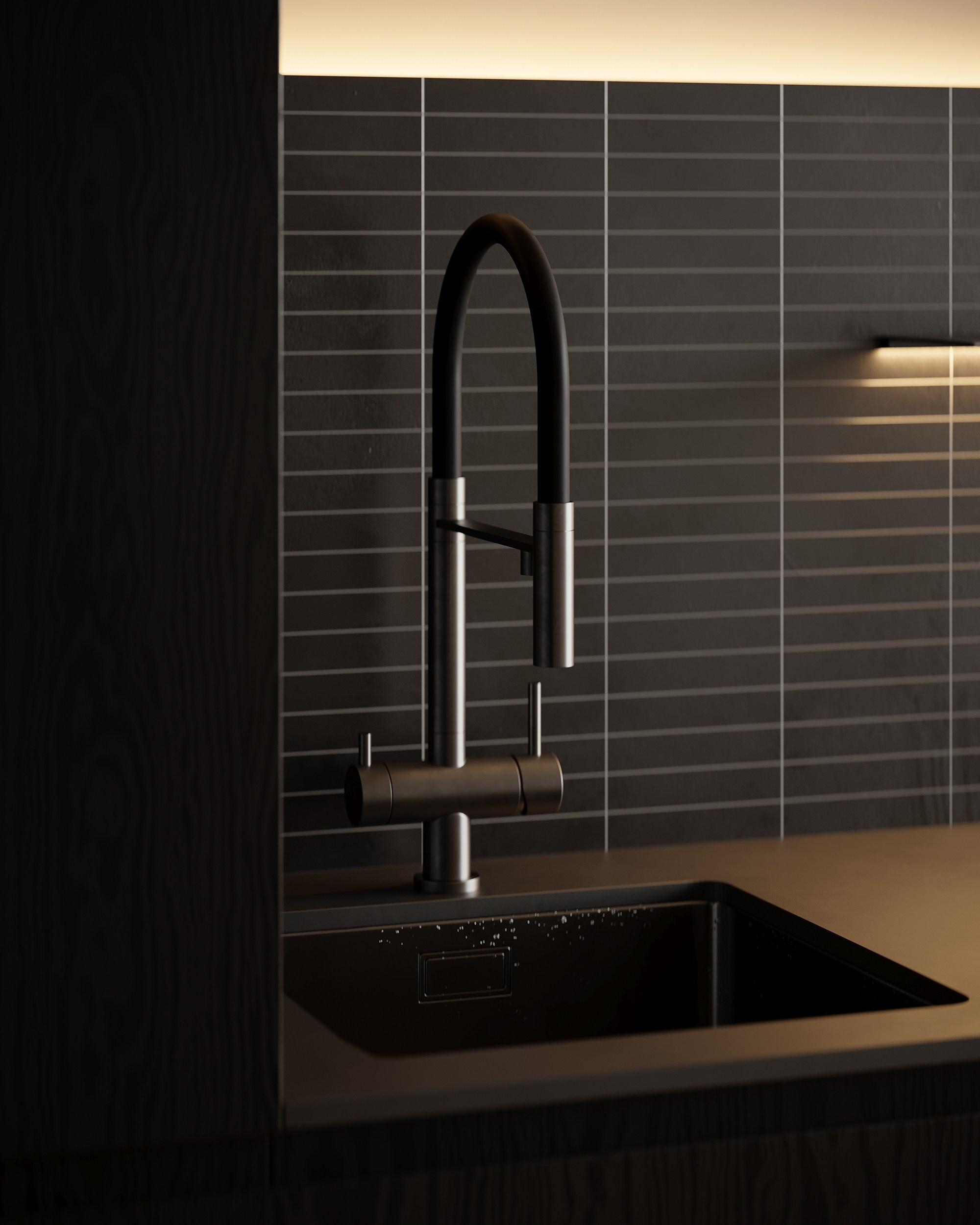 Брутальная квартира с черными акцентами для холостяка. Дизайн интерьера Санкт-Петербург | Москва | Калининград