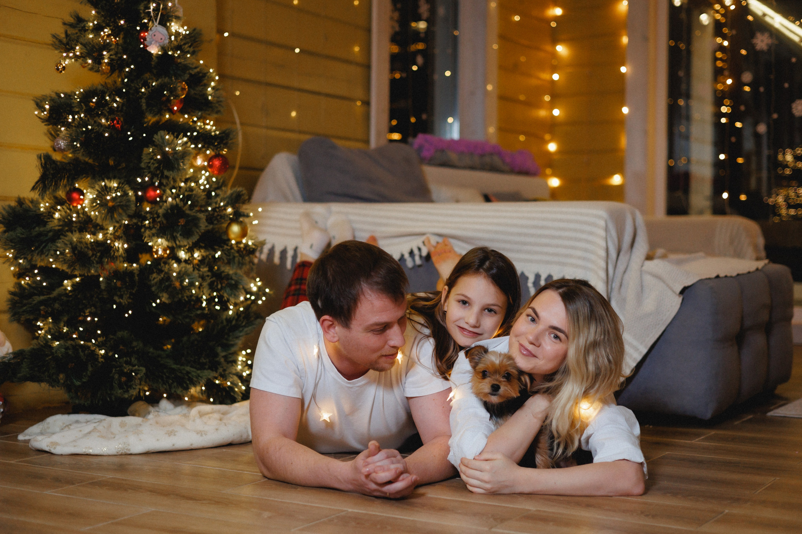 Семейная домашняя фотосессия