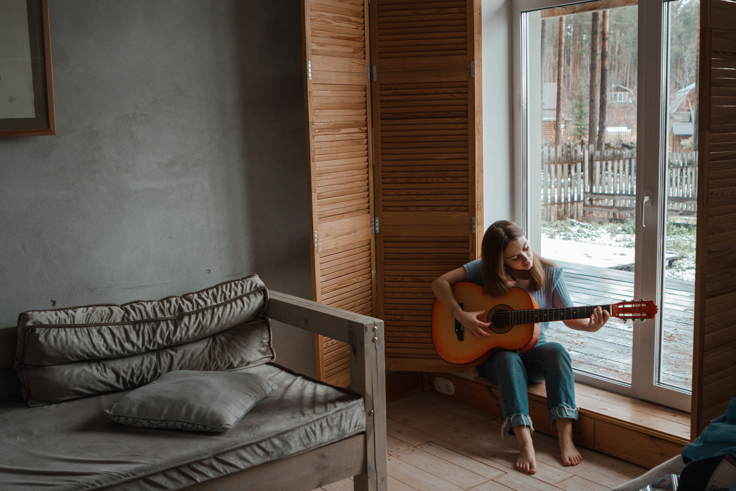 Семейная фотосессия дом. Свадебный и семейный фотограф Ибрагимова Мария из Екатеринбурга