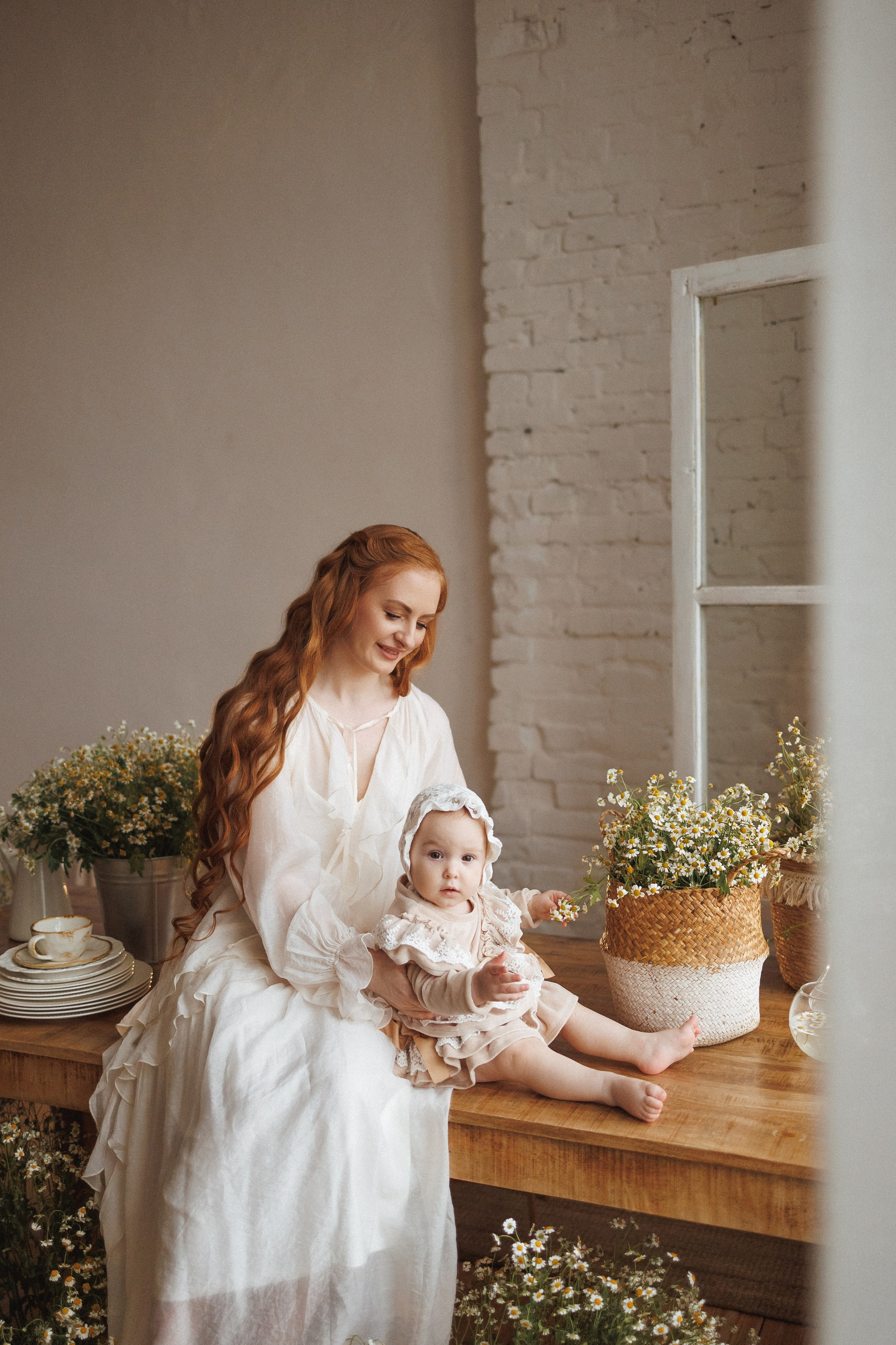 Фотосессия с Ромашками в фотостудии Space JOBS, город Краснодар. Семейный и детский фотограф в Краснодаре Анна Трашкова