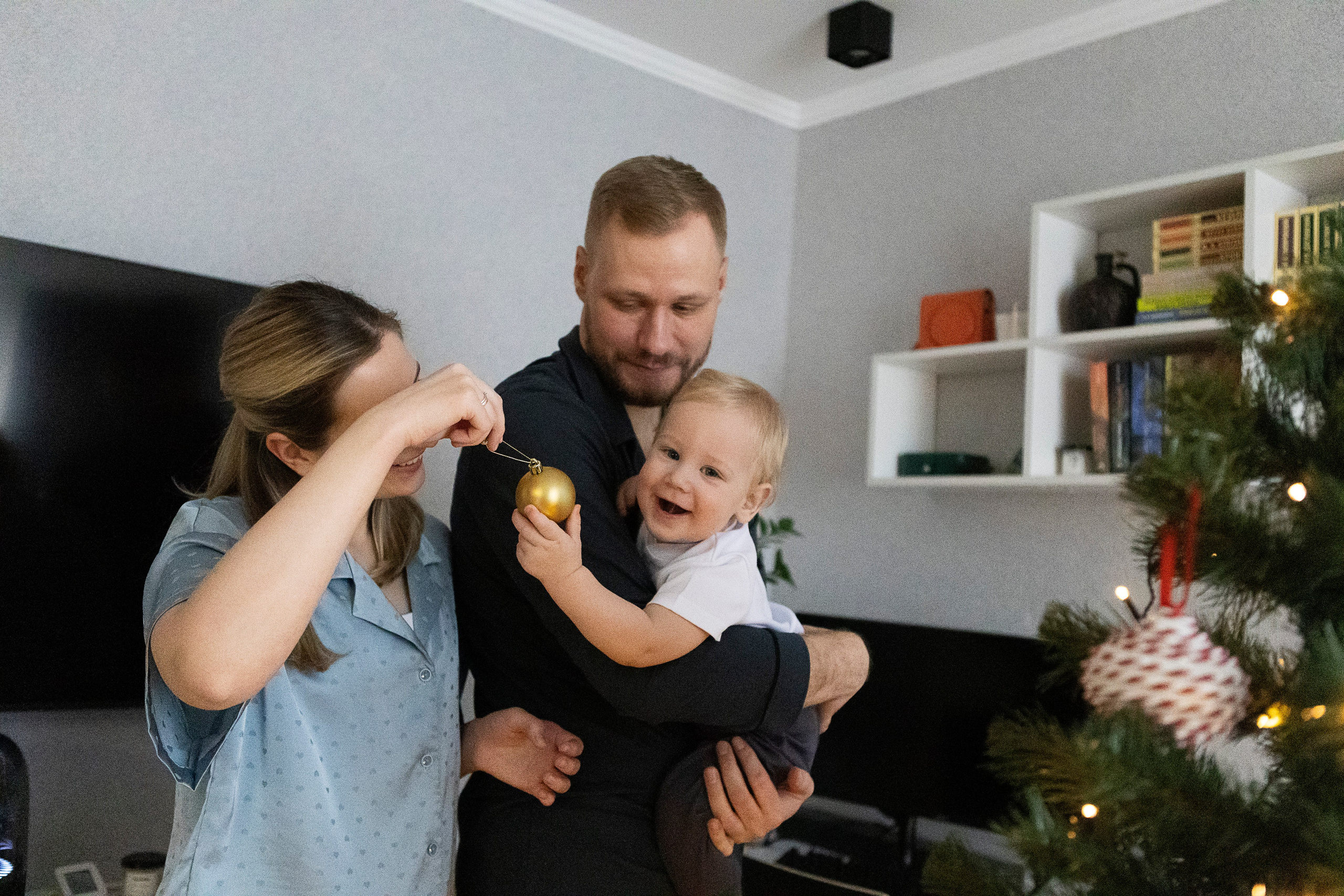 Домашняя новогодняя фотосессия. Семейный и портретный фотограф в Москве Елена Флегант