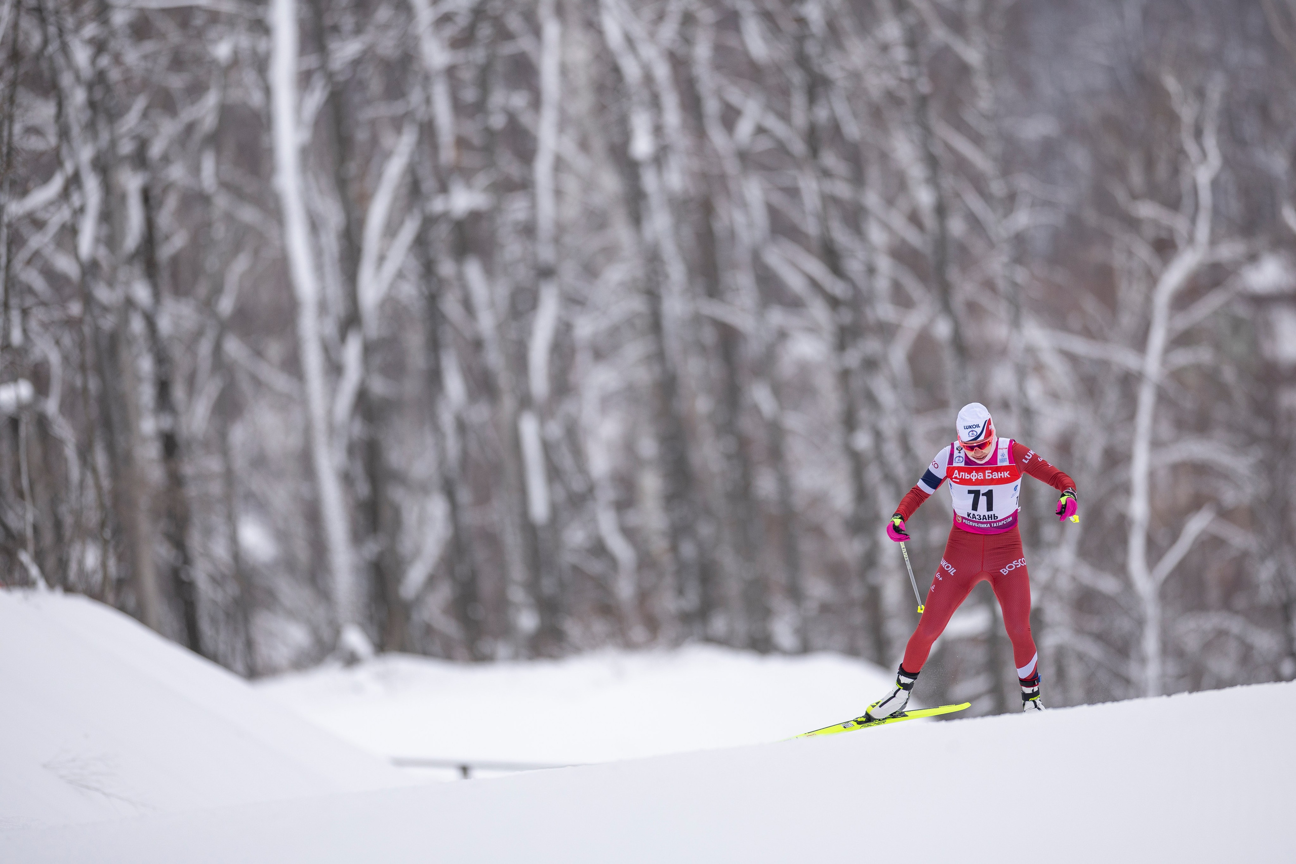 Кубок Росси по лыжным гонкам 2024. Женщины 10 км. Спортивный репортажный фотограф Казань Нафис Сиразетдинов