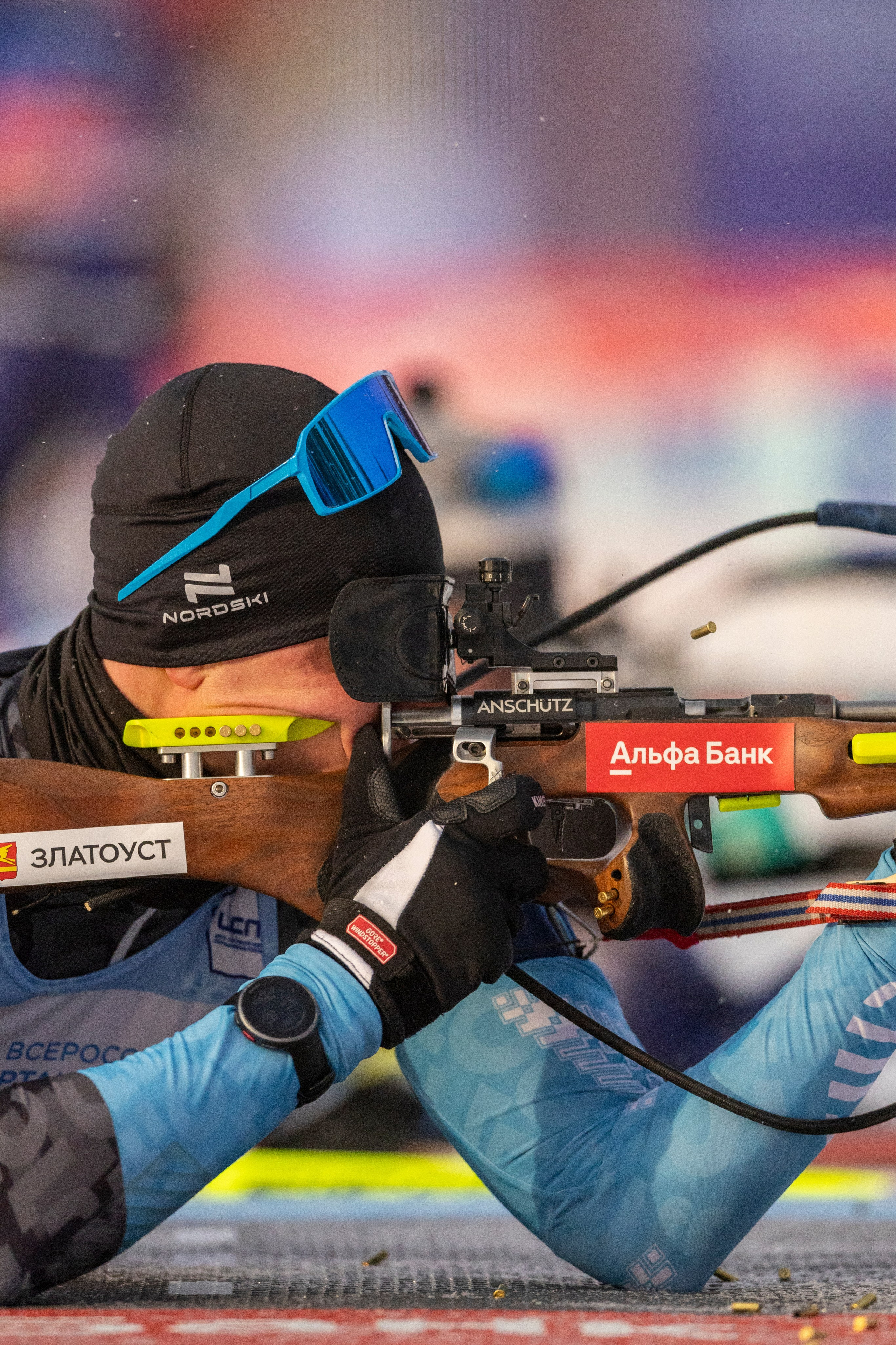 Всероссийская спартакиада по биатлону. Мужчины. Гонка преследования. Спортивный репортажный фотограф Казань Нафис Сиразетдинов