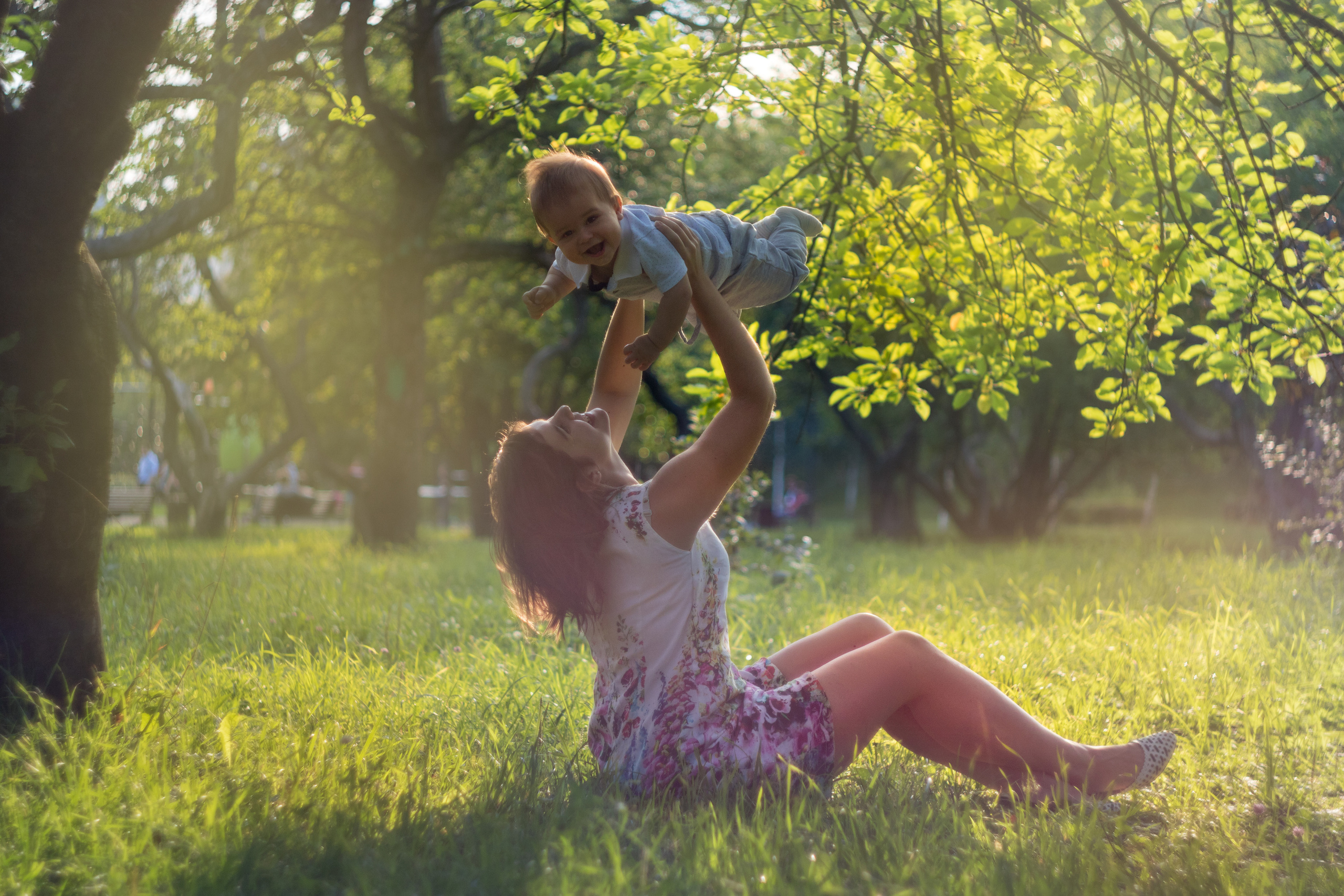 Летний закат в яблоневом саду. Балетный фотограф в Москве Галина Молчанова