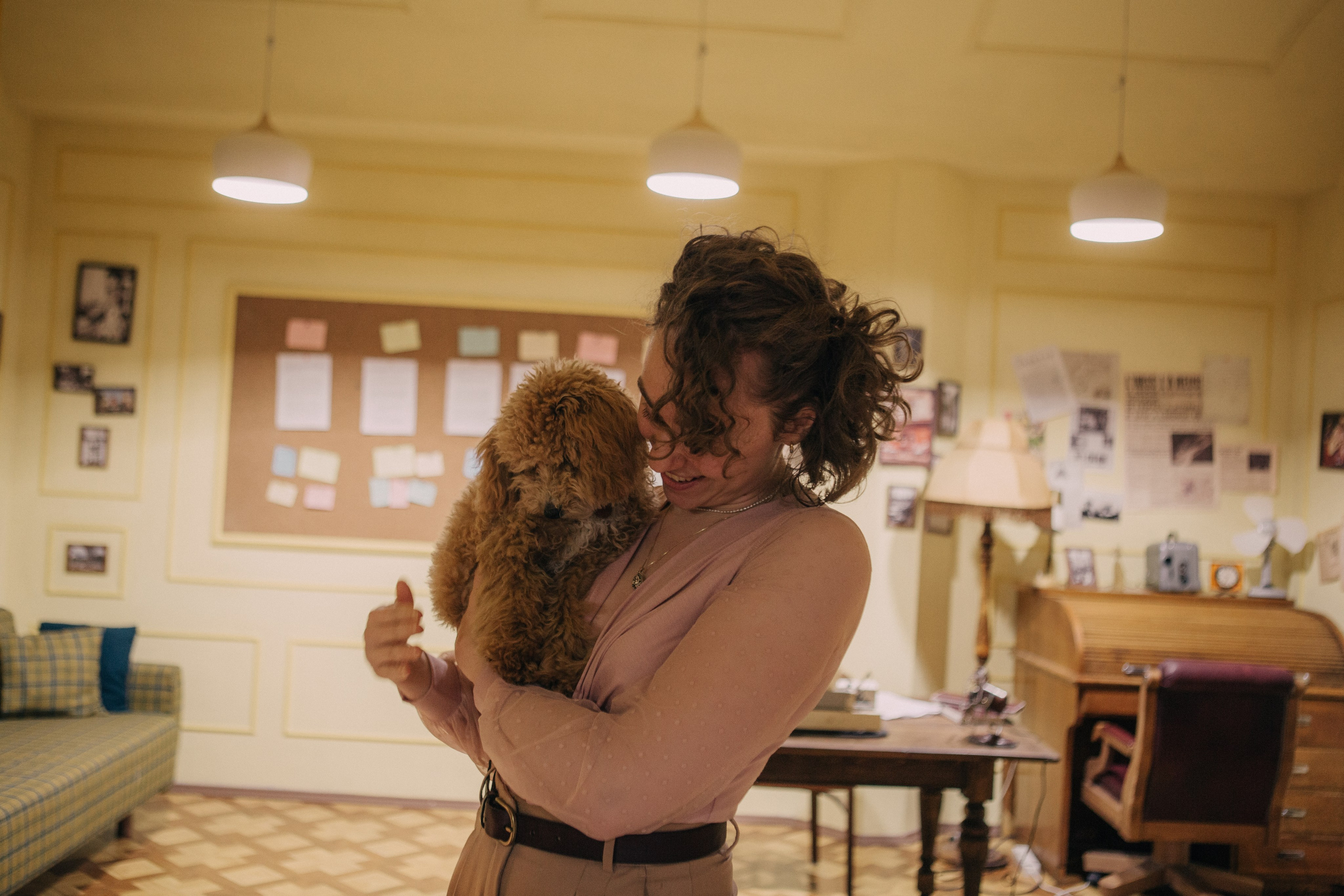 A cinematic daydream in the spirit of Wes Anderson’s style. Portrait, family and pet photographer in Cyprus, Ksenia Bourdelle