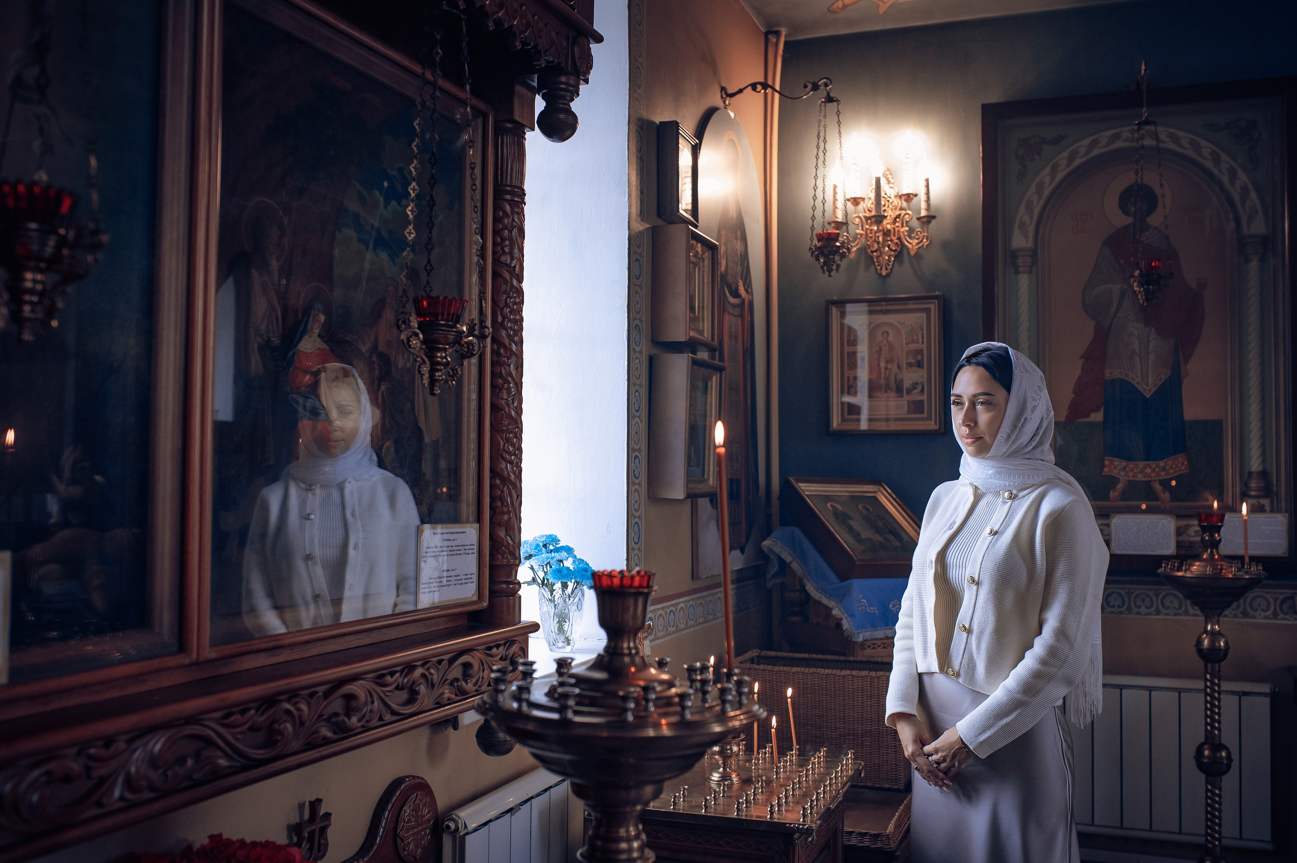 Крещение Мирона в Веденском хаме Березовка. Фотографы крещения/венчания  Красноярск Татьяна и Вячеслав Переваловы