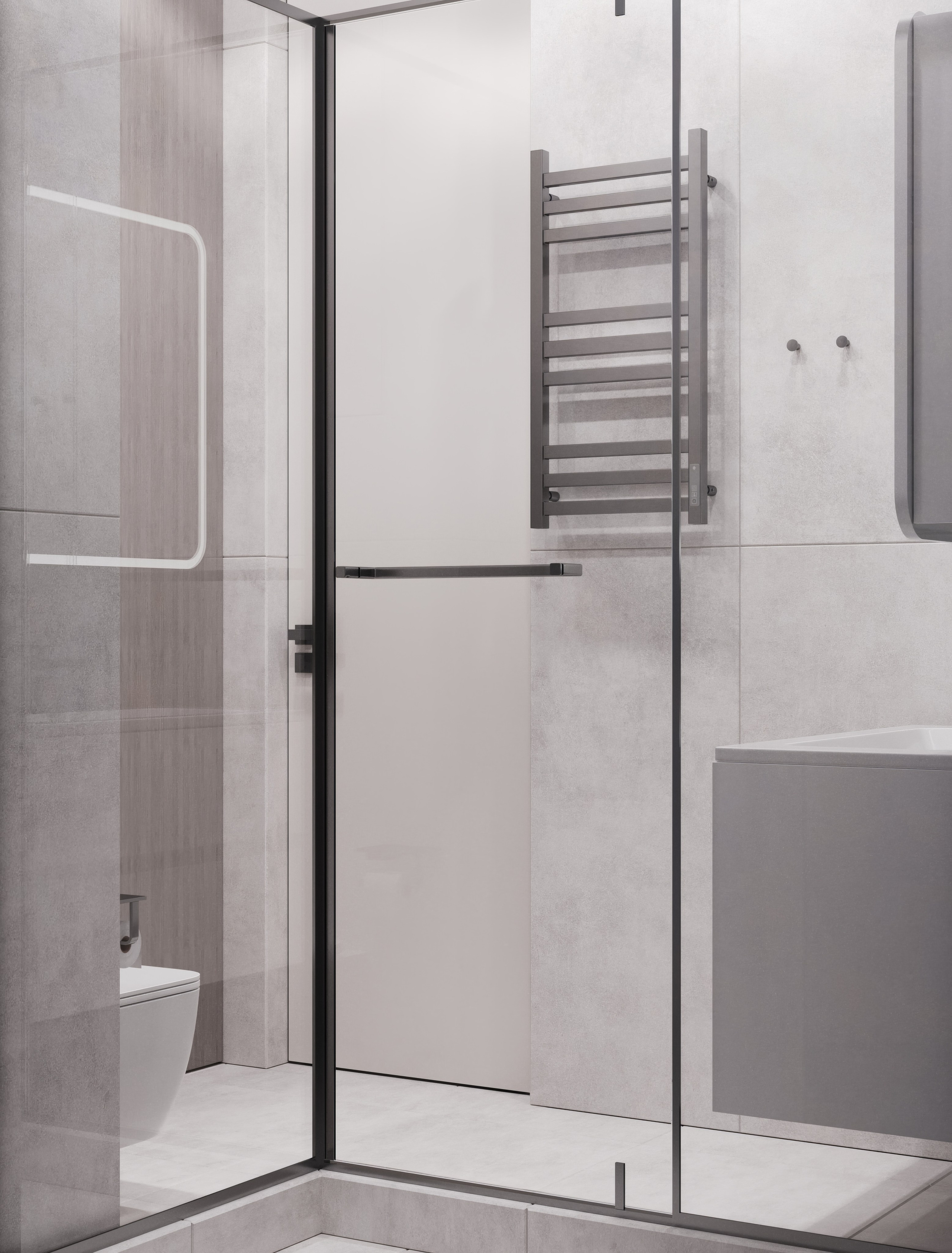 Визуализация квартиры для молодого человека UNO. Головинские пруды. Москва 40 m². Заказать 3d визуализацию интерьеров — Дарья Веденёва