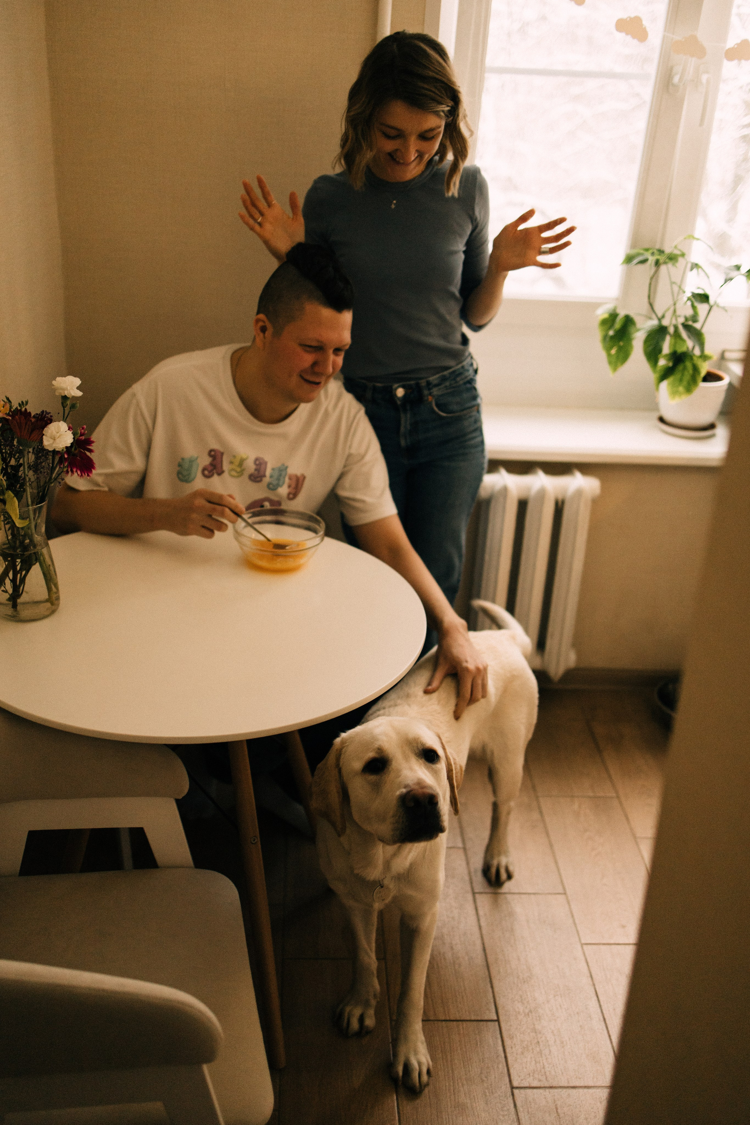 Дома трое. Фотограф Настя Леонова