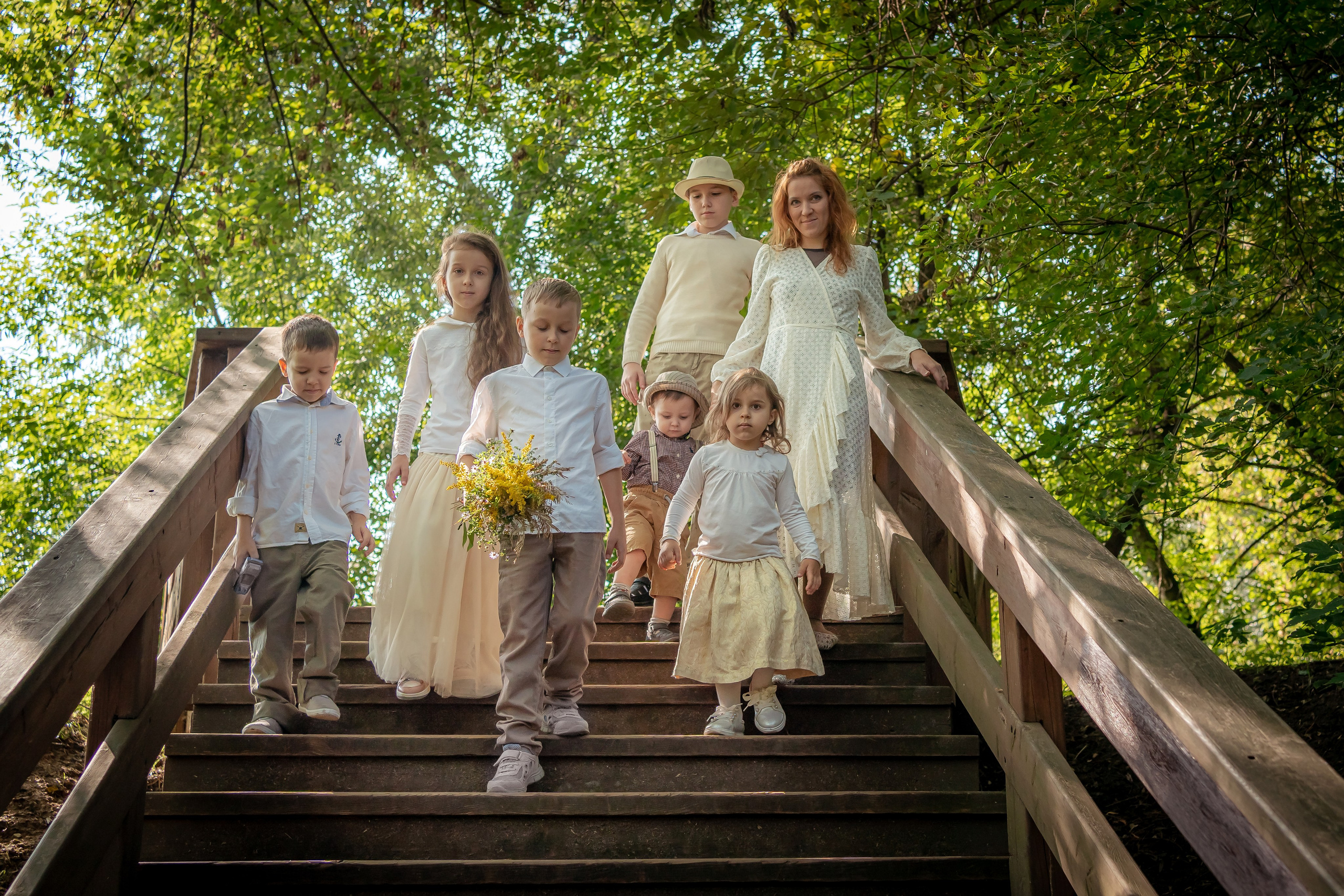 Екатерина с детьми. Семейный фотограф Варвара Сорока в городе Москве