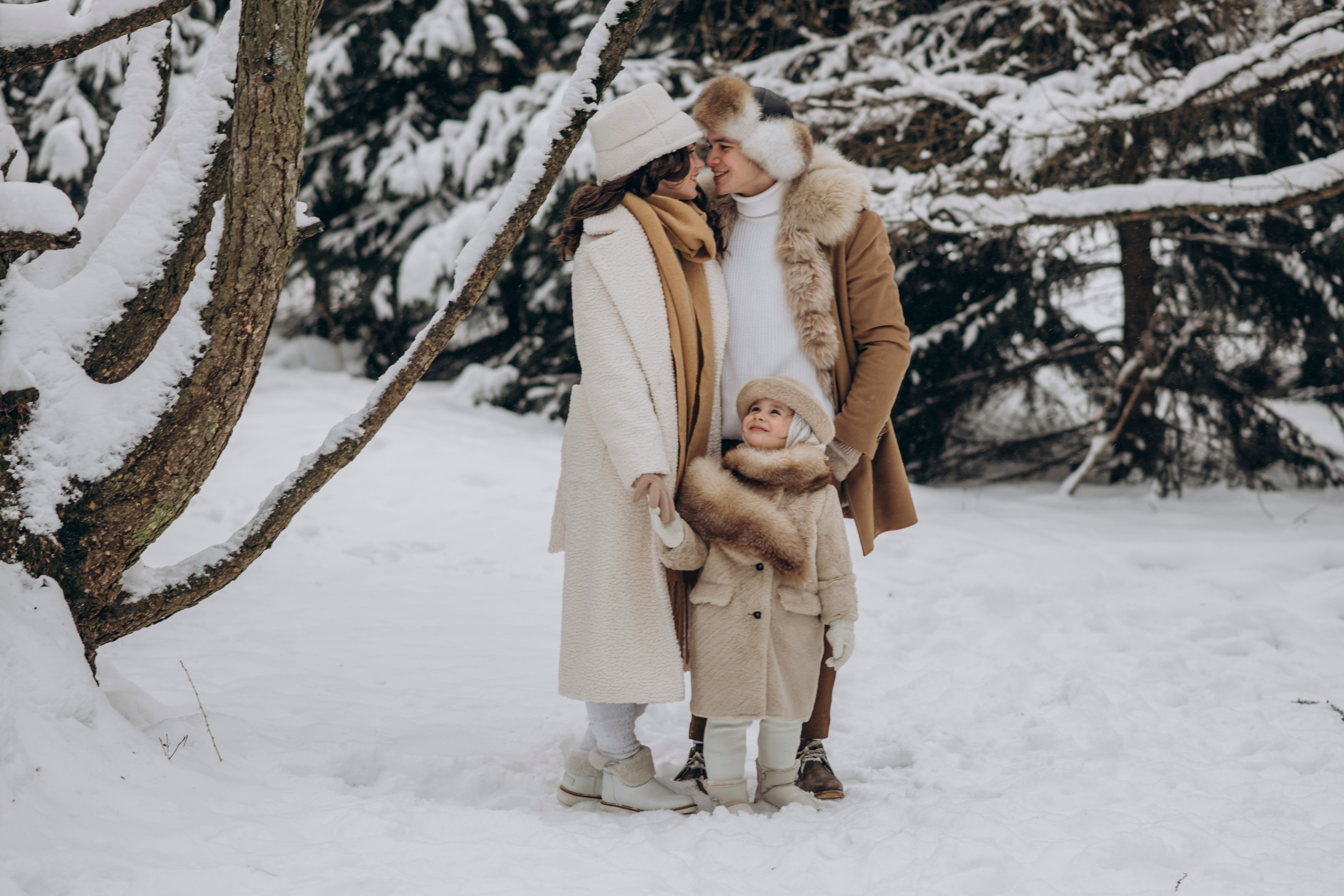 Зимняя фотосессия с Альпаками. Свадебный фотограф в Дмитрове