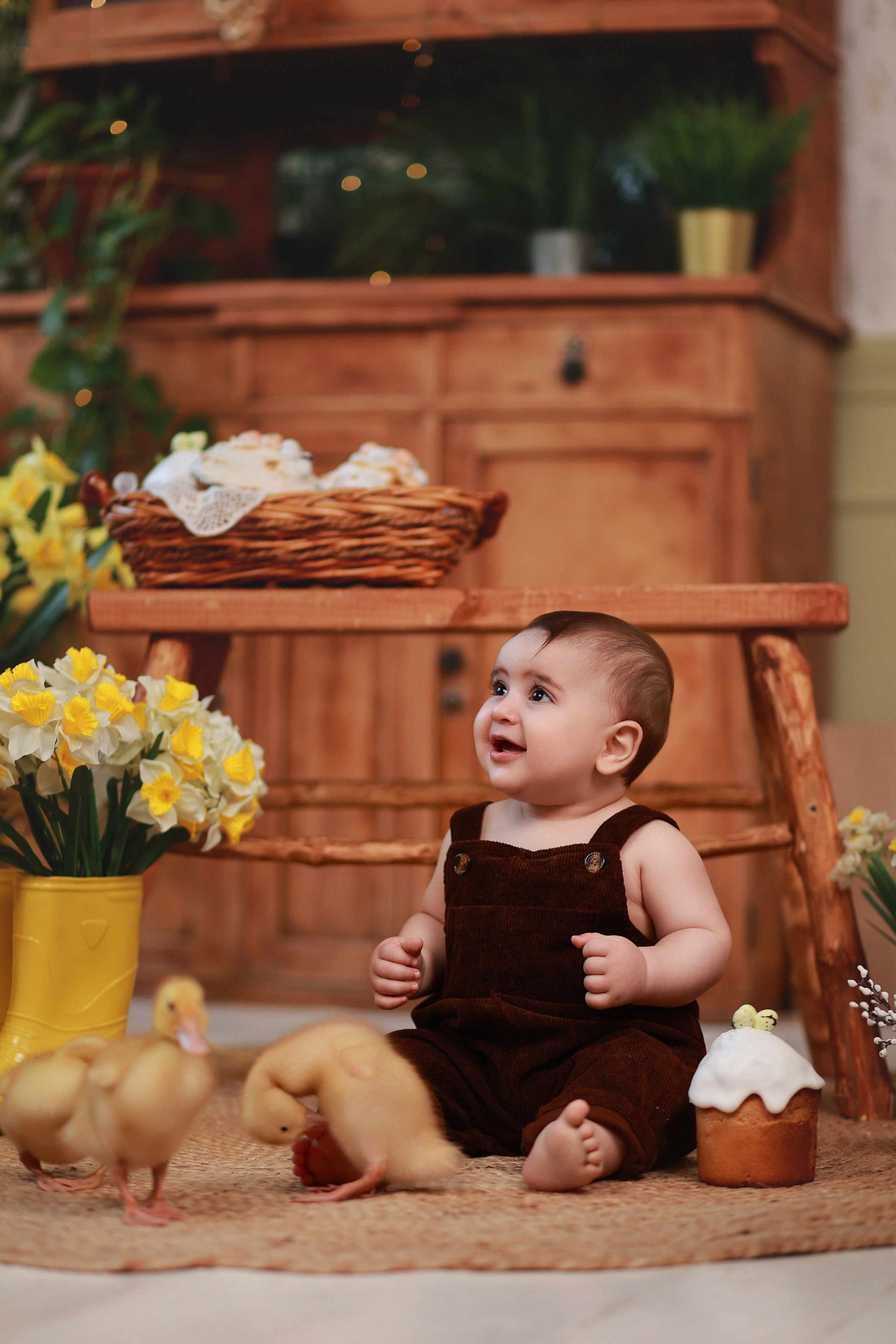 «Светлая Пасха» с утятами. Детский семейный фотограф Краснодар