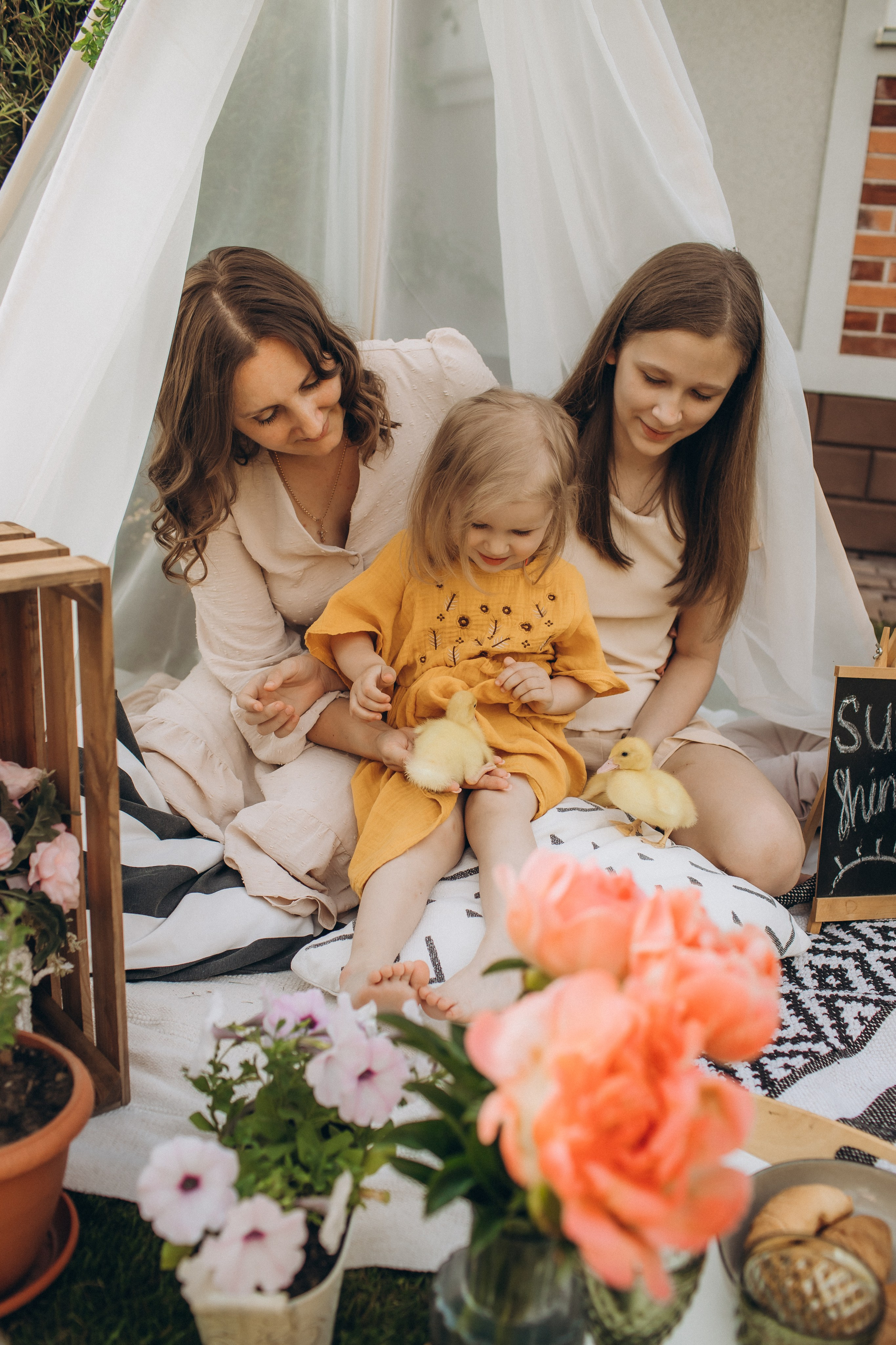 Светлана с дочками. Семейный фотограф в Москве и Московской области Лазутина Валентина
