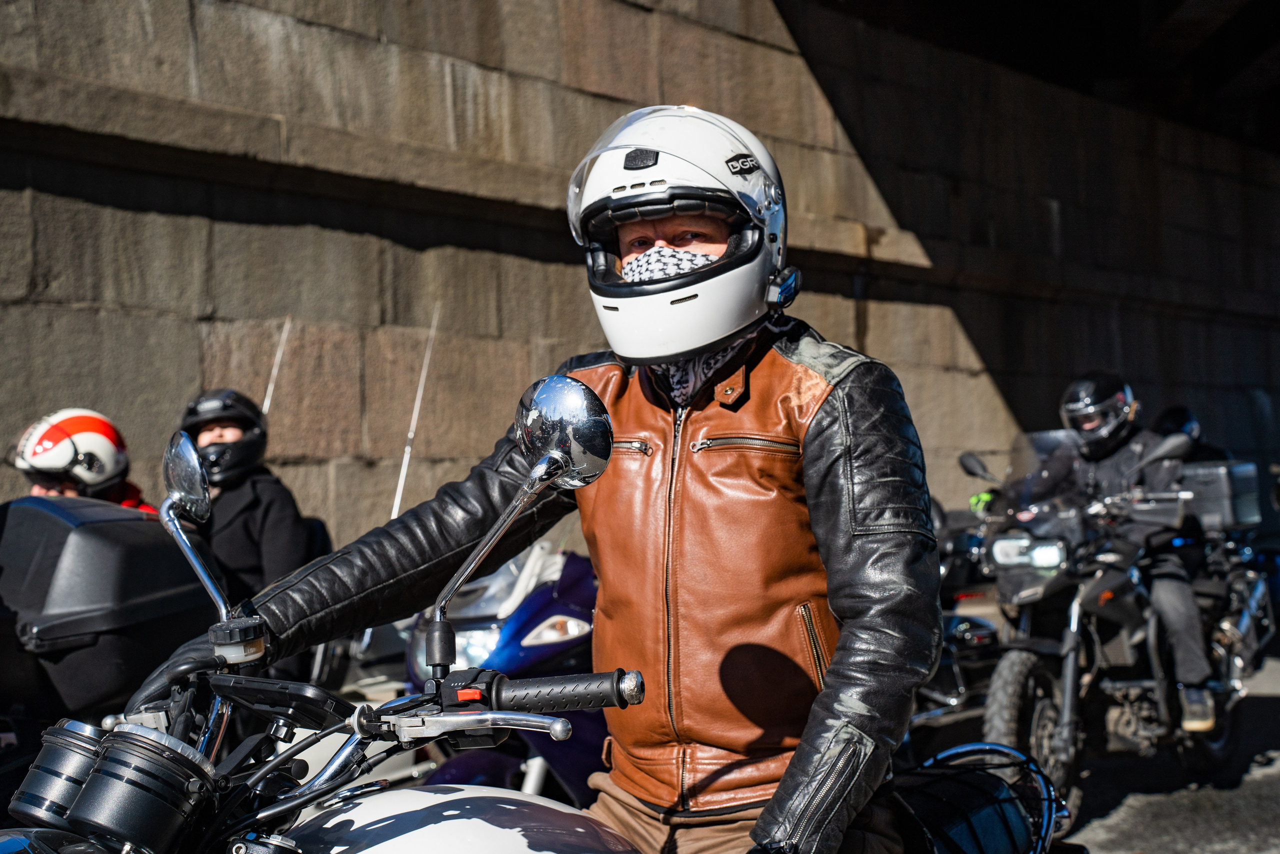 Весенний прохват мотоклуба Normans Riders MC. Концертный и репортажный фотограф в Санкт-Петербурге Слава Пахомов
