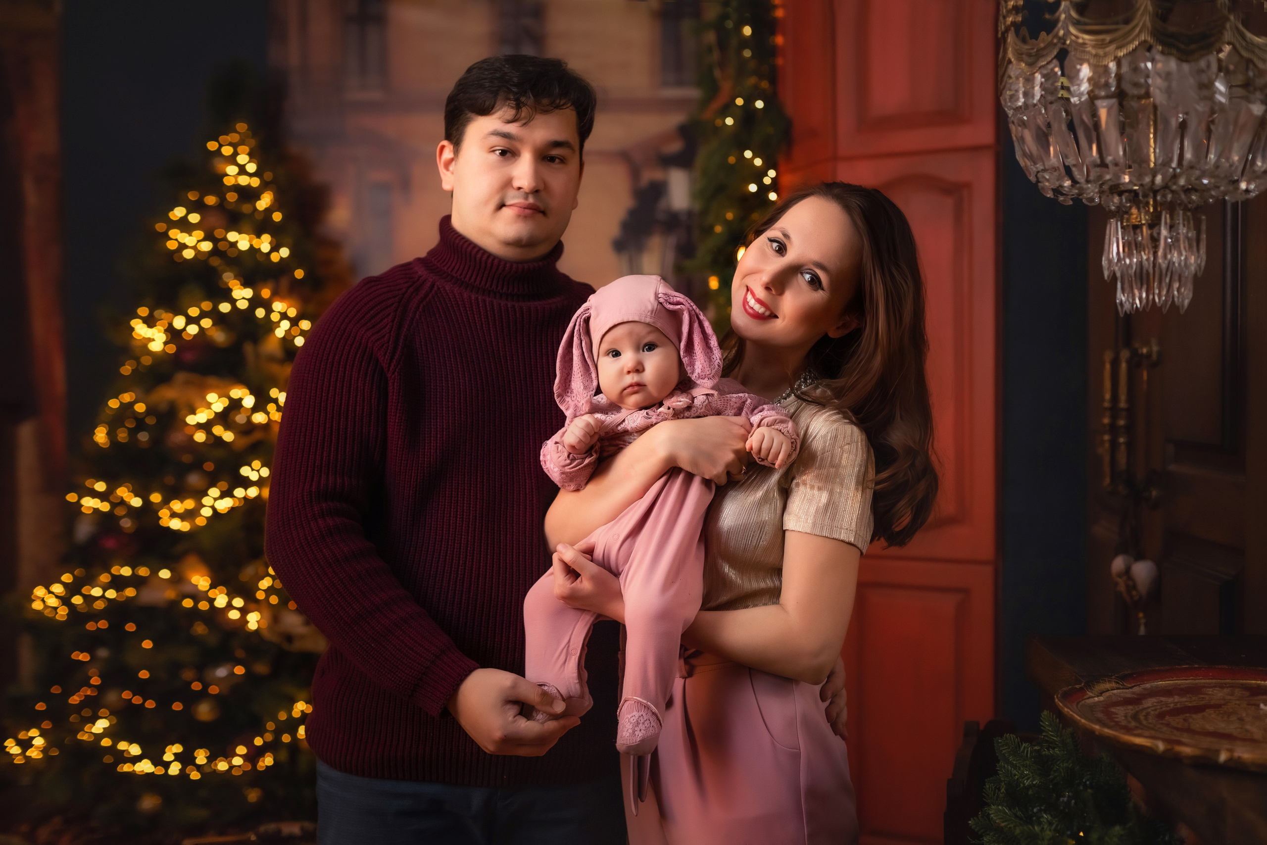 Илья, Таисия, Алиса. Новогодняя. Семейный и детский фотограф в Екатеринбурге Оксана Пипкина