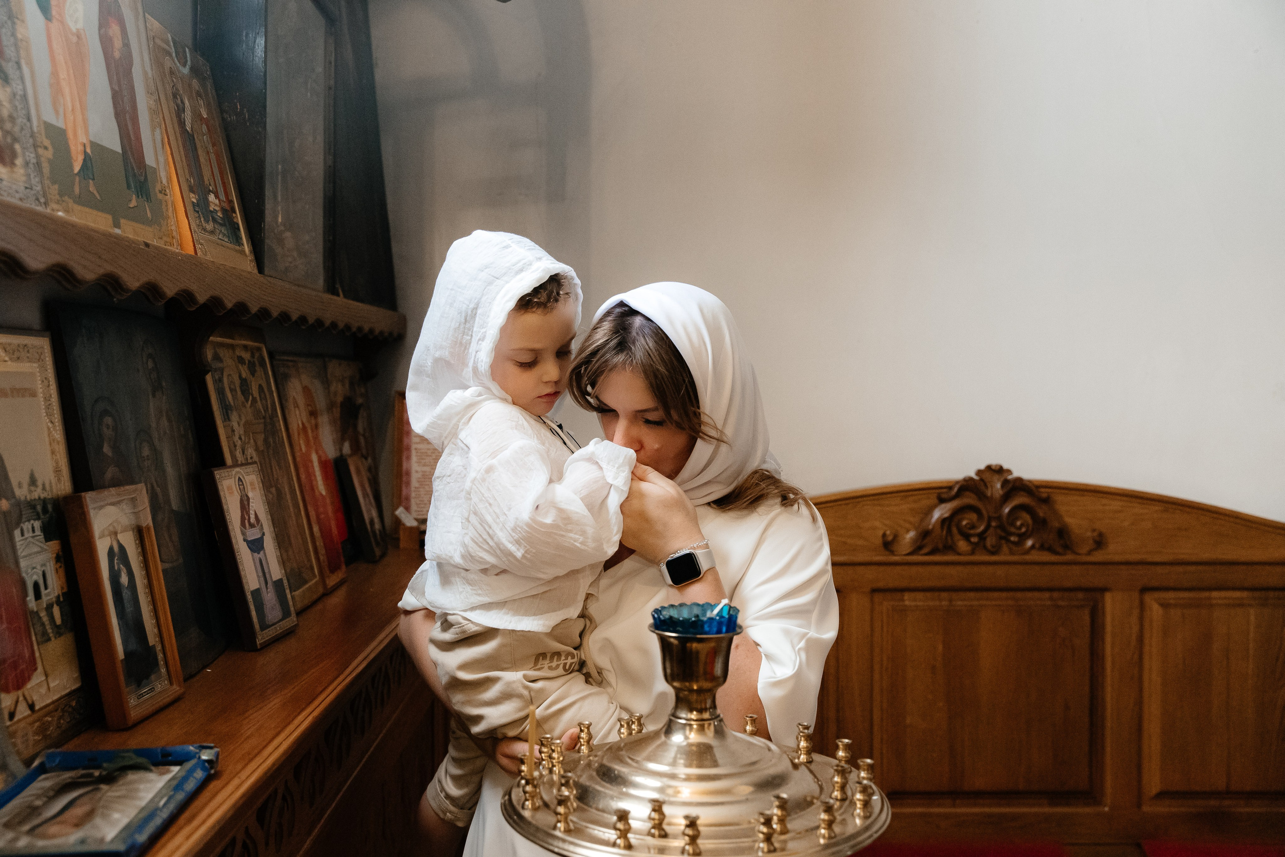 Крещение. Станица Кавказская. Свято-Никольский Храм. Свадебный фотограф Кропоткин Краснодар