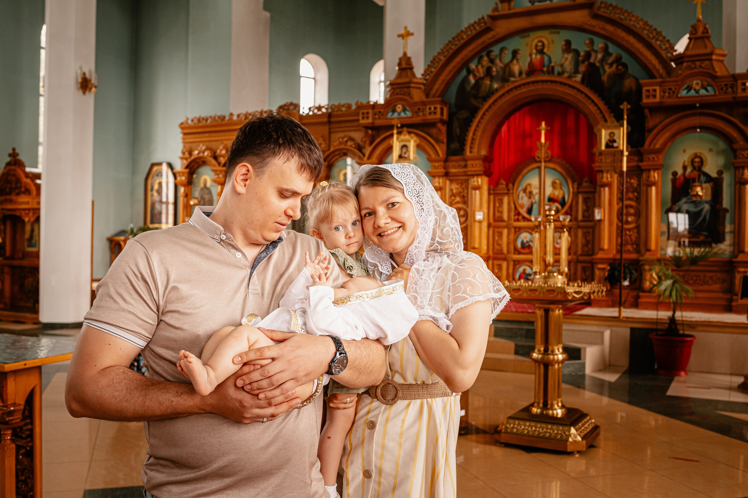 Крещение в Кропоткине. Свадебный фотограф Кропоткин Краснодар