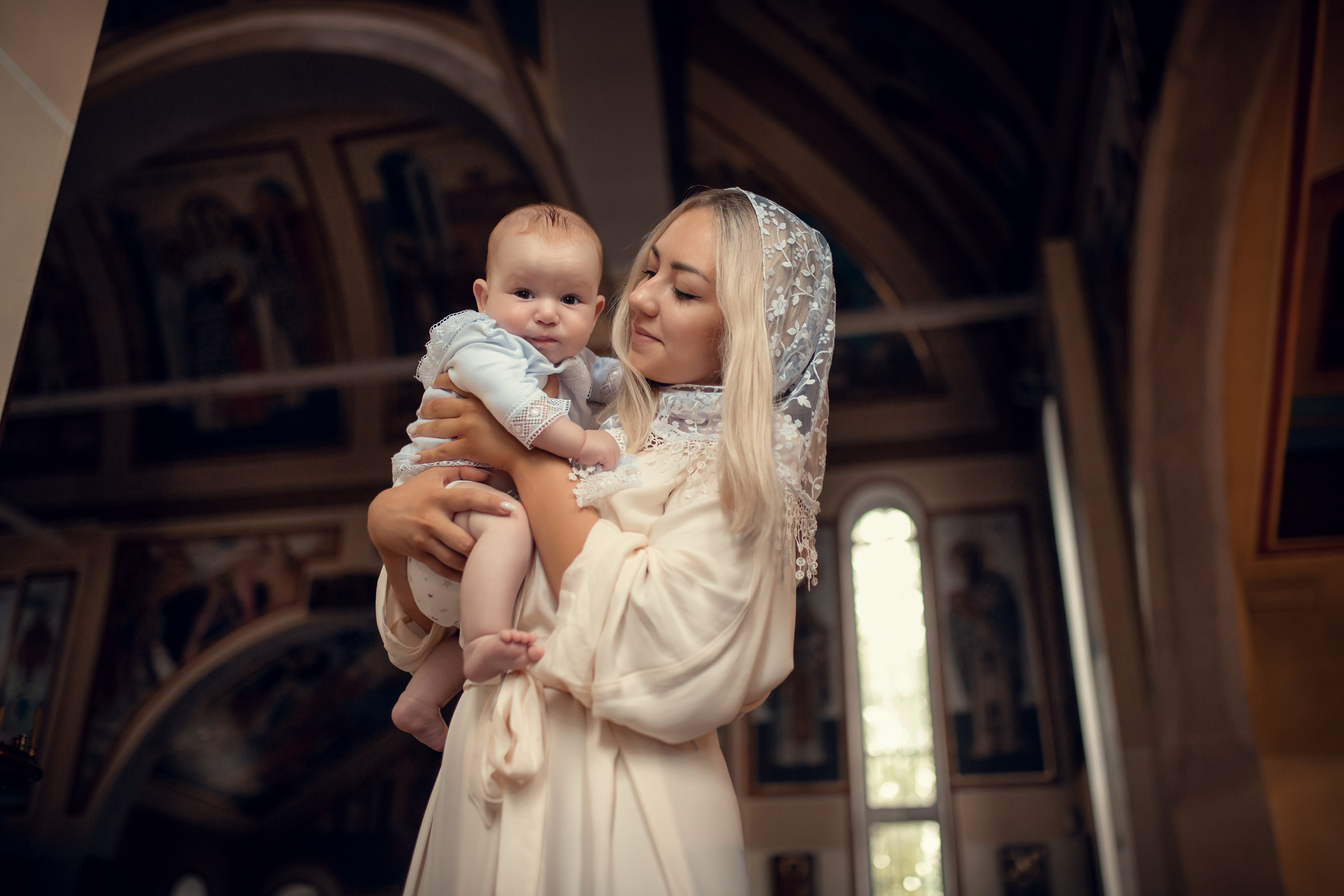 Крещение Михаила и Светланы в Храме во имя святителя Николы Чудотворца. Екатерина Крапивина фотограф церковных Таинств в Нижний Новгороде