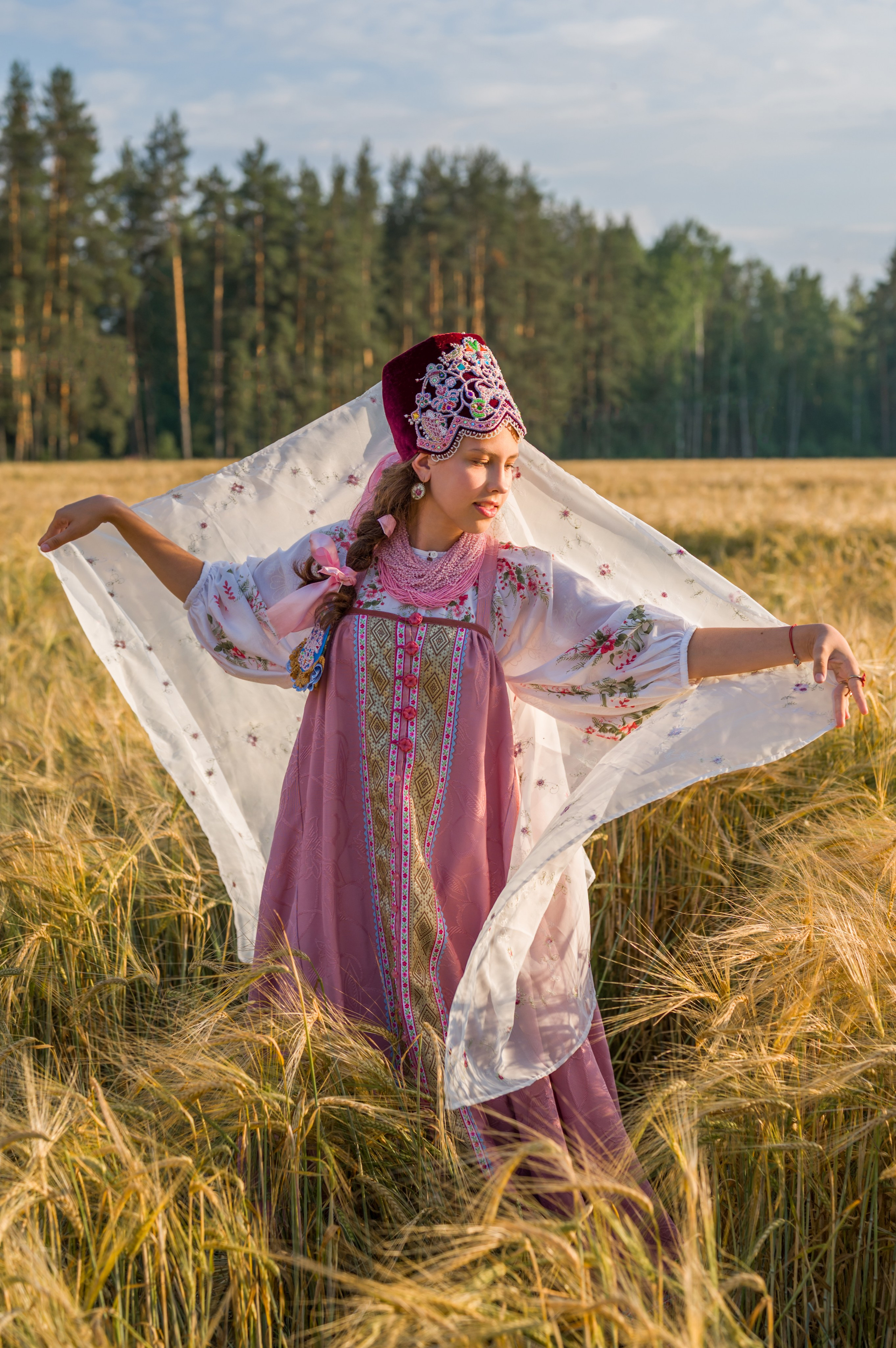 Фотосессия в русском народном костюме. Фотограф Юлия Кондратьева