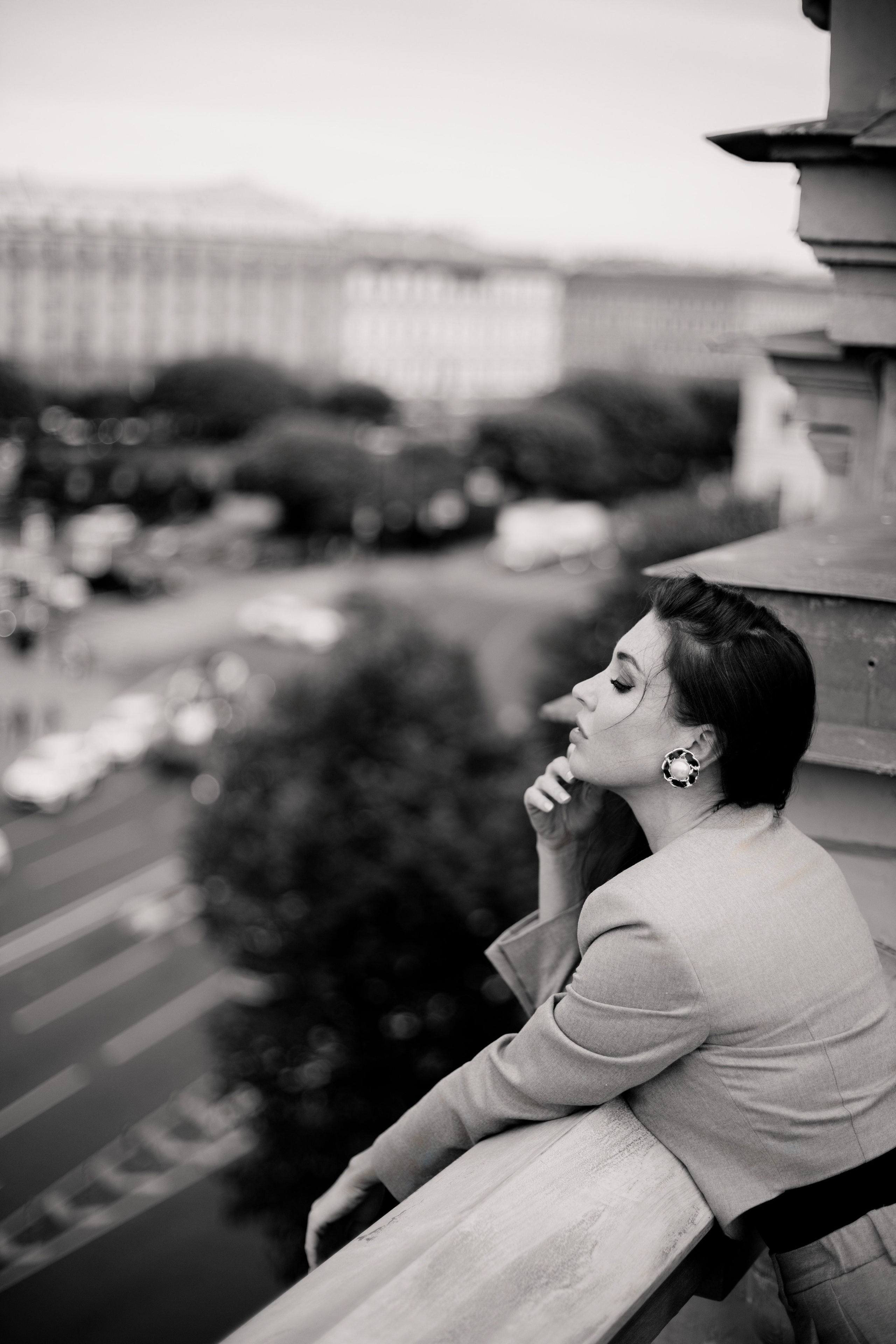 Вероника (съемка на крыше). Фотограф в Москве и Санкт-Петербурге Дарина