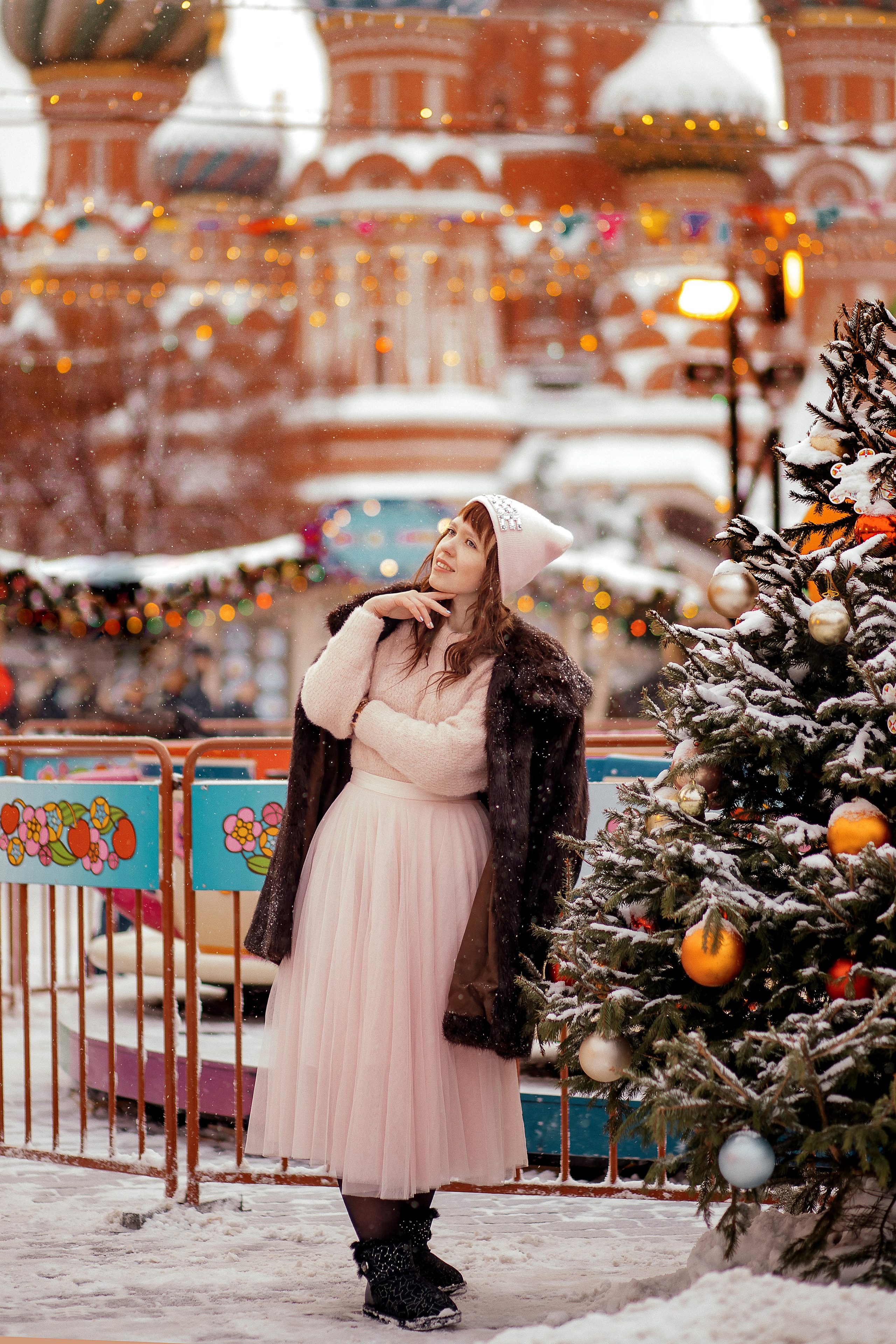 Новогодняя фотосессия женская семейная индивидуальная в москве на улицах. Ваш фотограф в Москве — Зернова Лидия