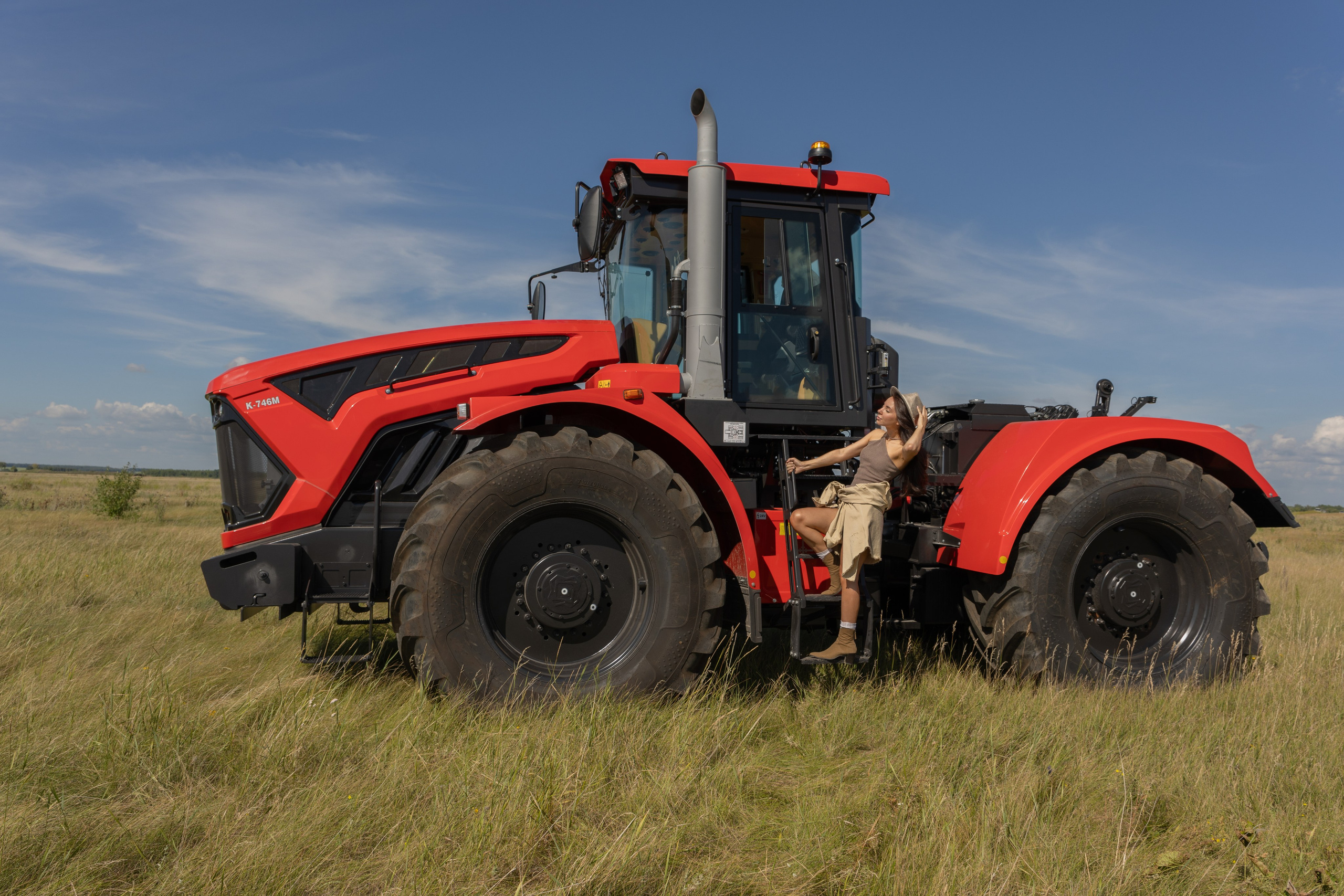 Съемка с трактором