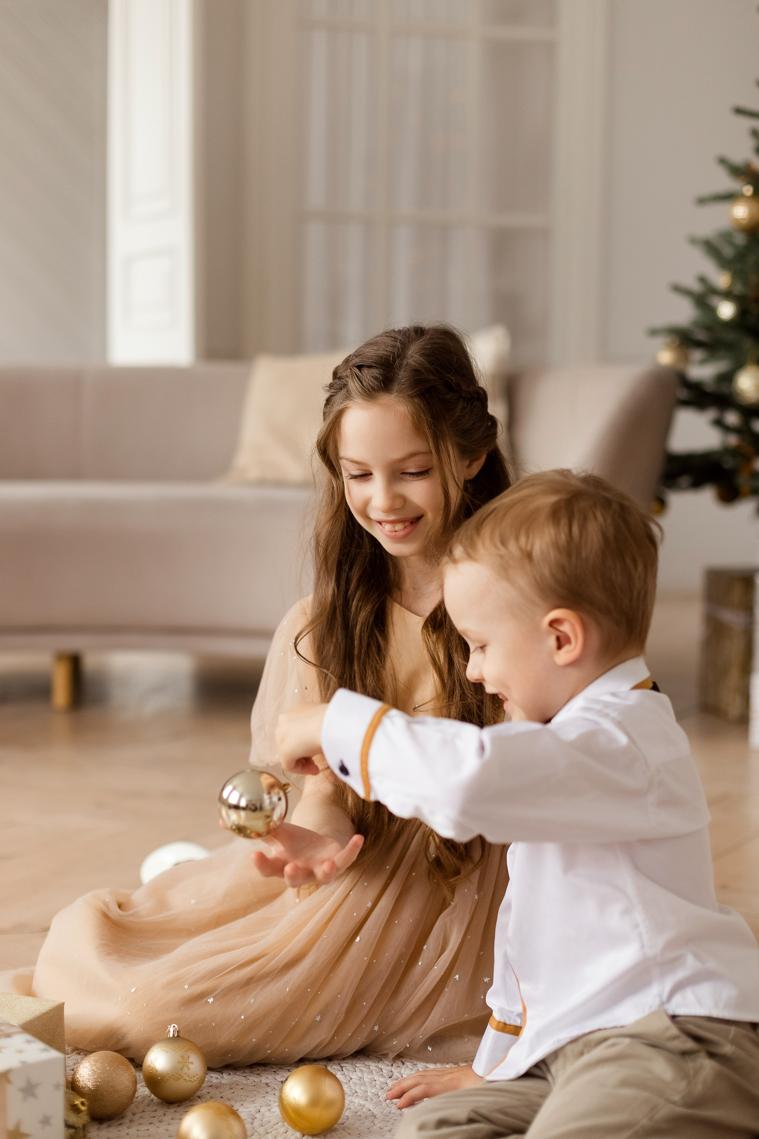 Новогодняя семейная съемка в Villa Nina. Семейный фотограф в Екатеринбурге Маргарита Курносова