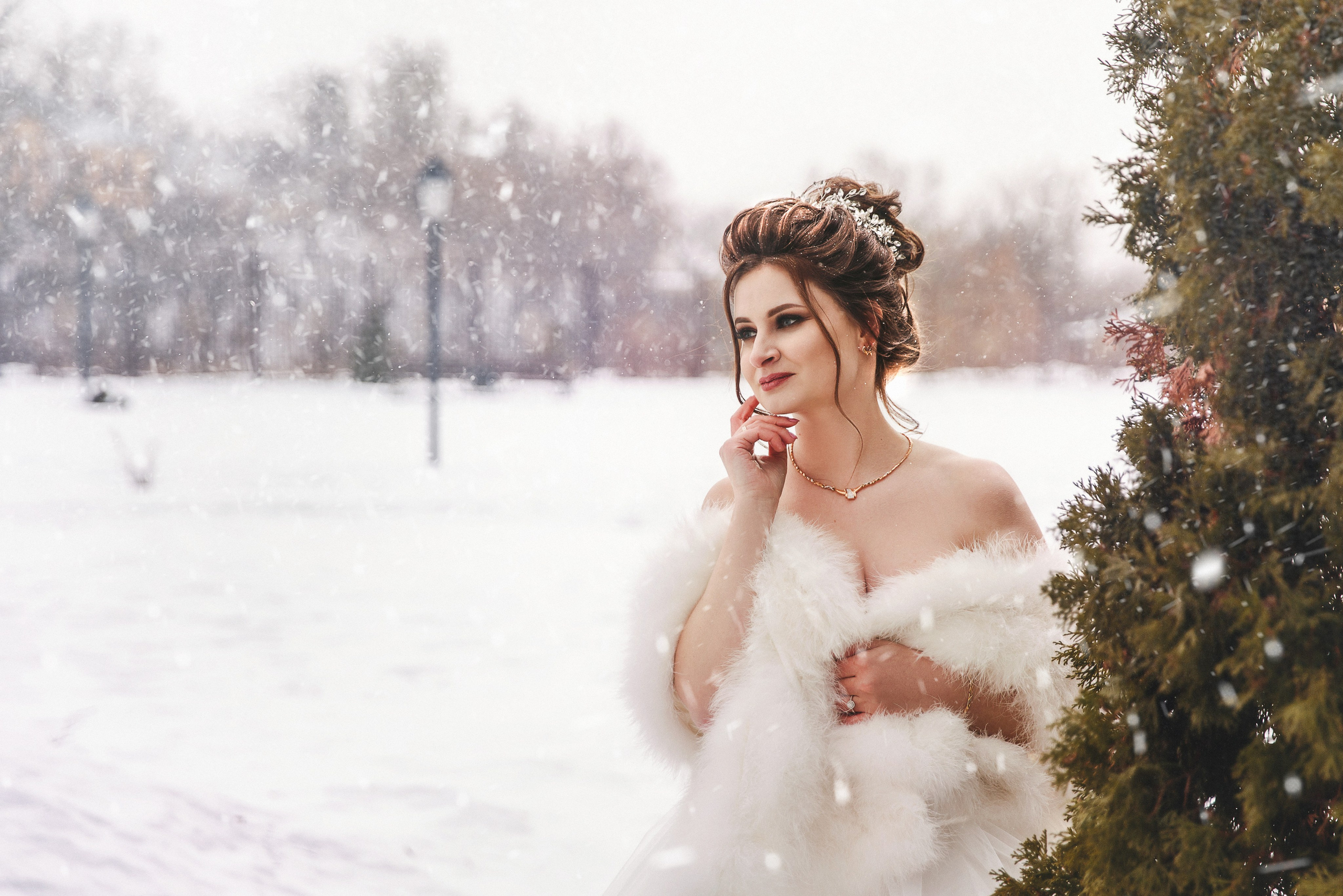 Макияж и прическа для невесты