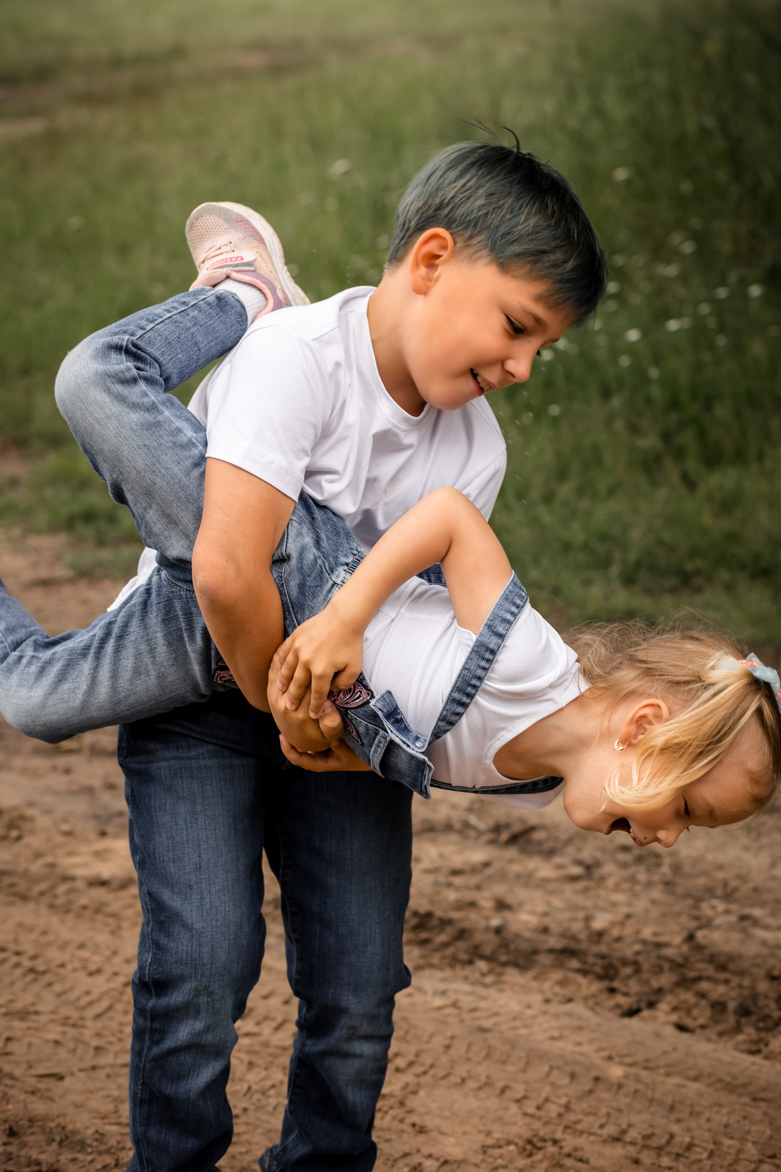 Катя с детками