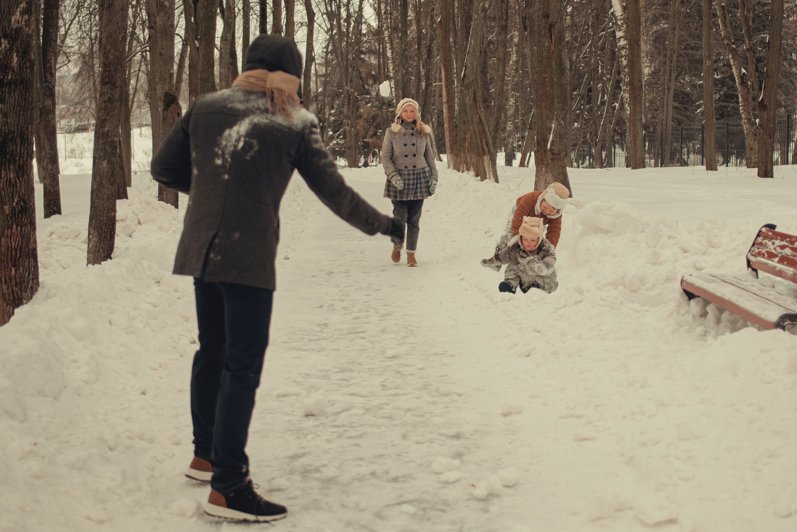 Снежки. Детский и семейный фотограф/видеограф Галина Чеб