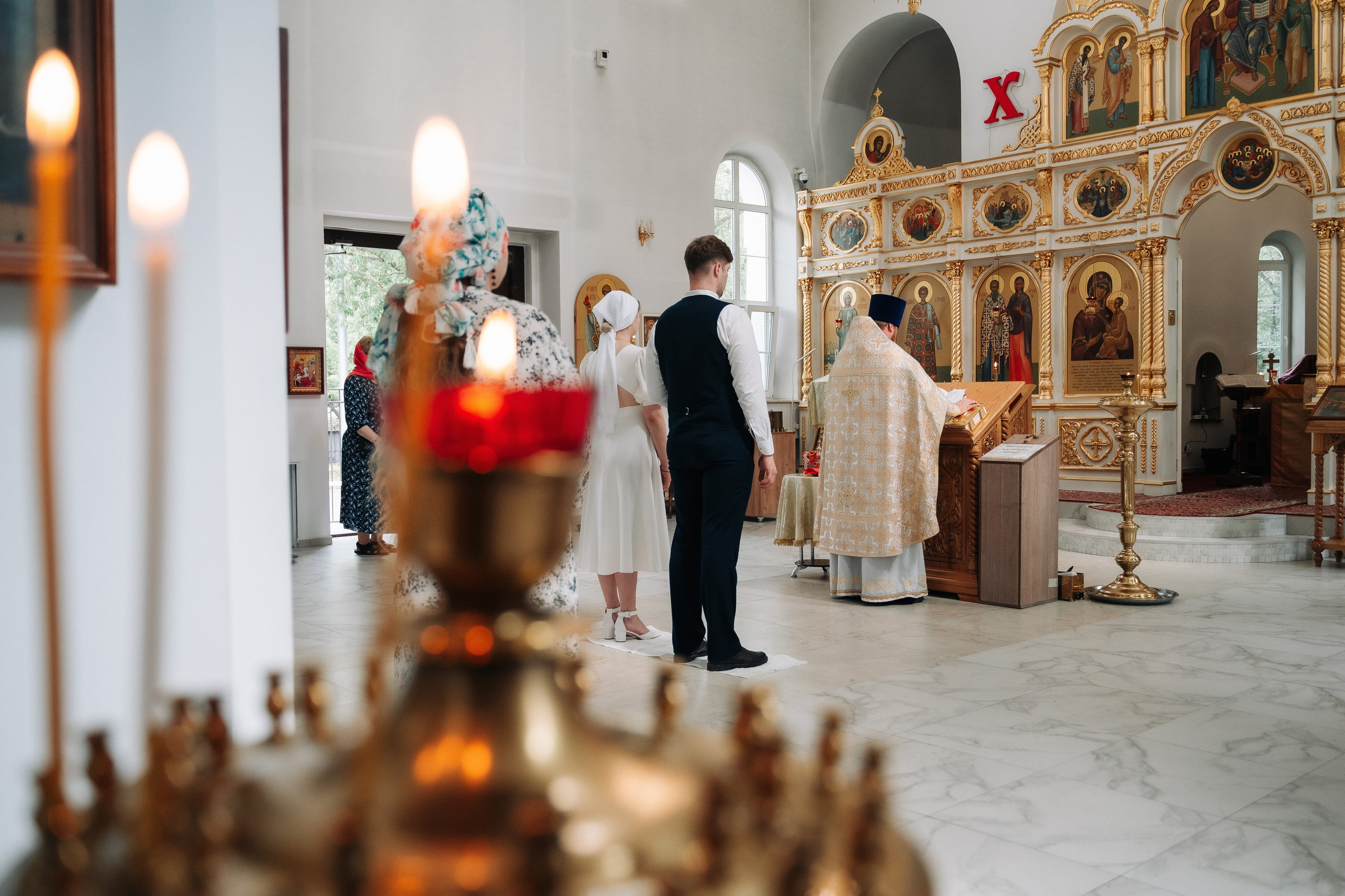 Венчание в Церкови Ермогена Патриарха Всероссийского в Южном Тушино. Свадебный и семейный фотограф в Москве и МО Геннадий Туманцев