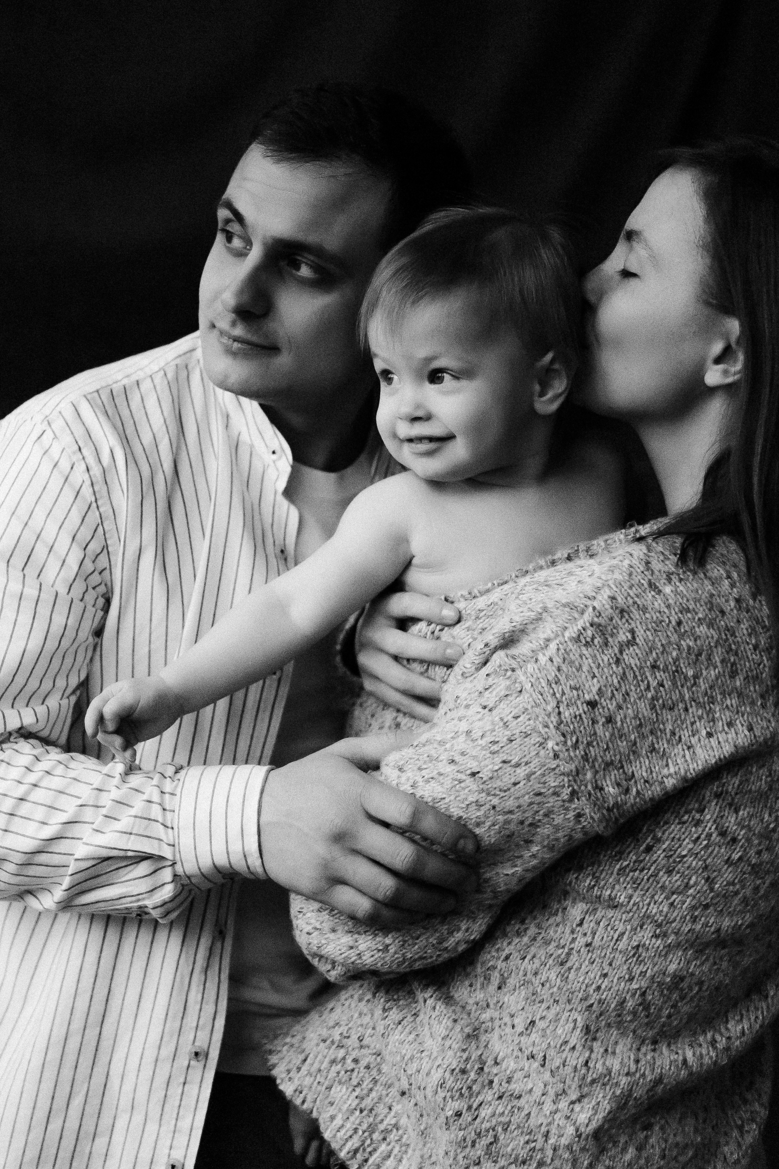 Сабина с мамой и папой