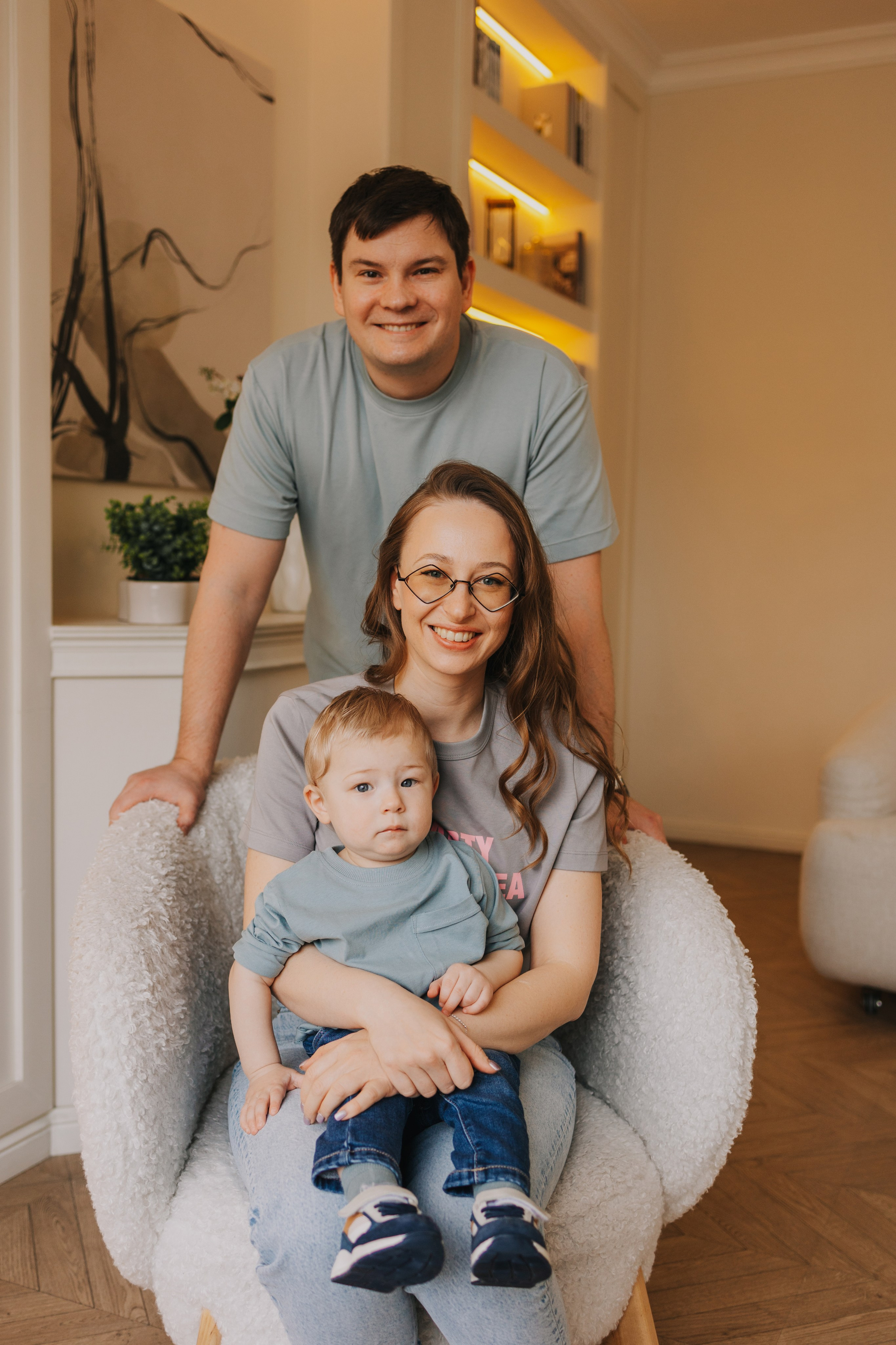 Большая семья. Домашняя фотосессия