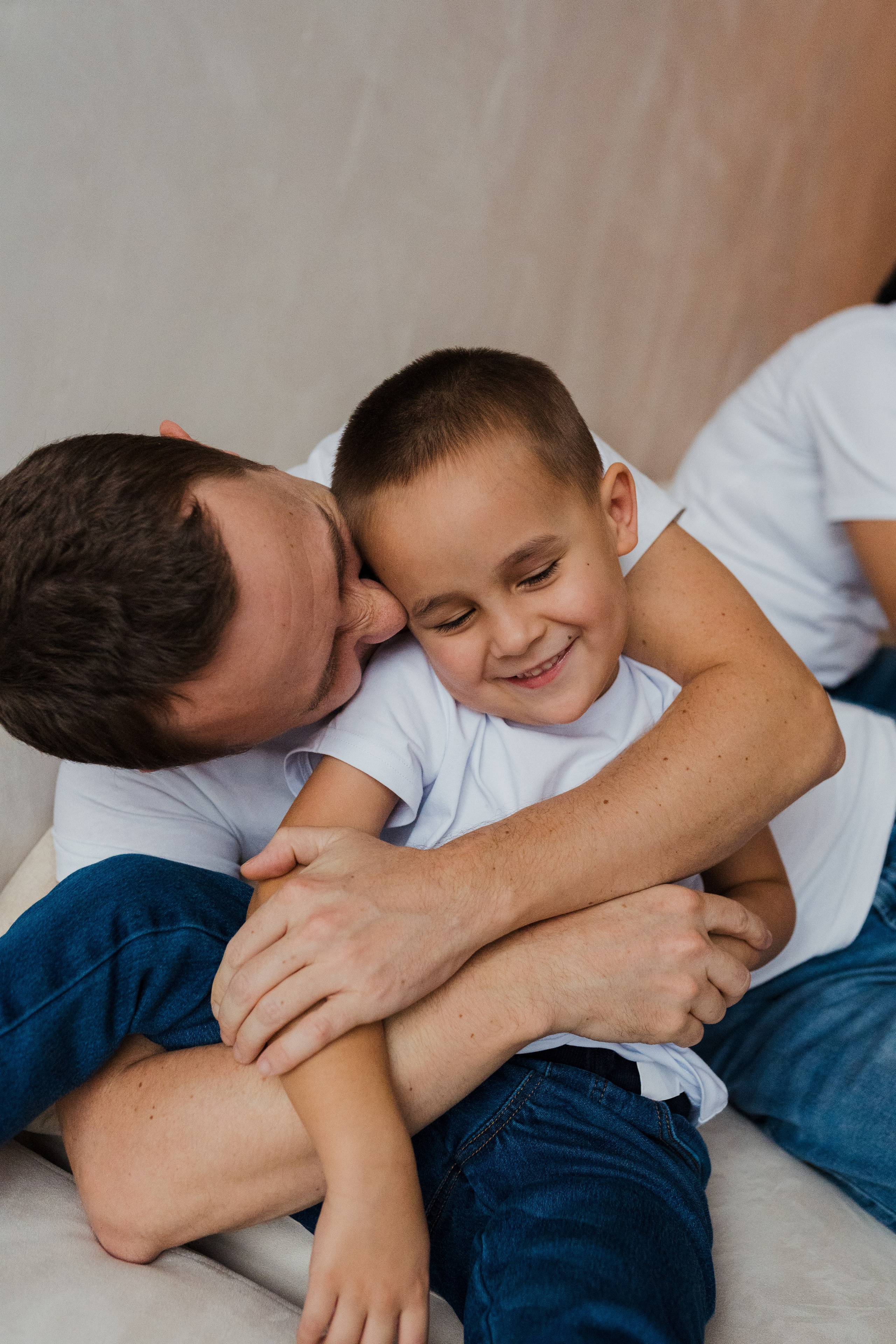 Семейная фотосессия в студии в Москве, семейный фотограф Анна Полушина. Свадебный фотограф в Москве Анна Полушина