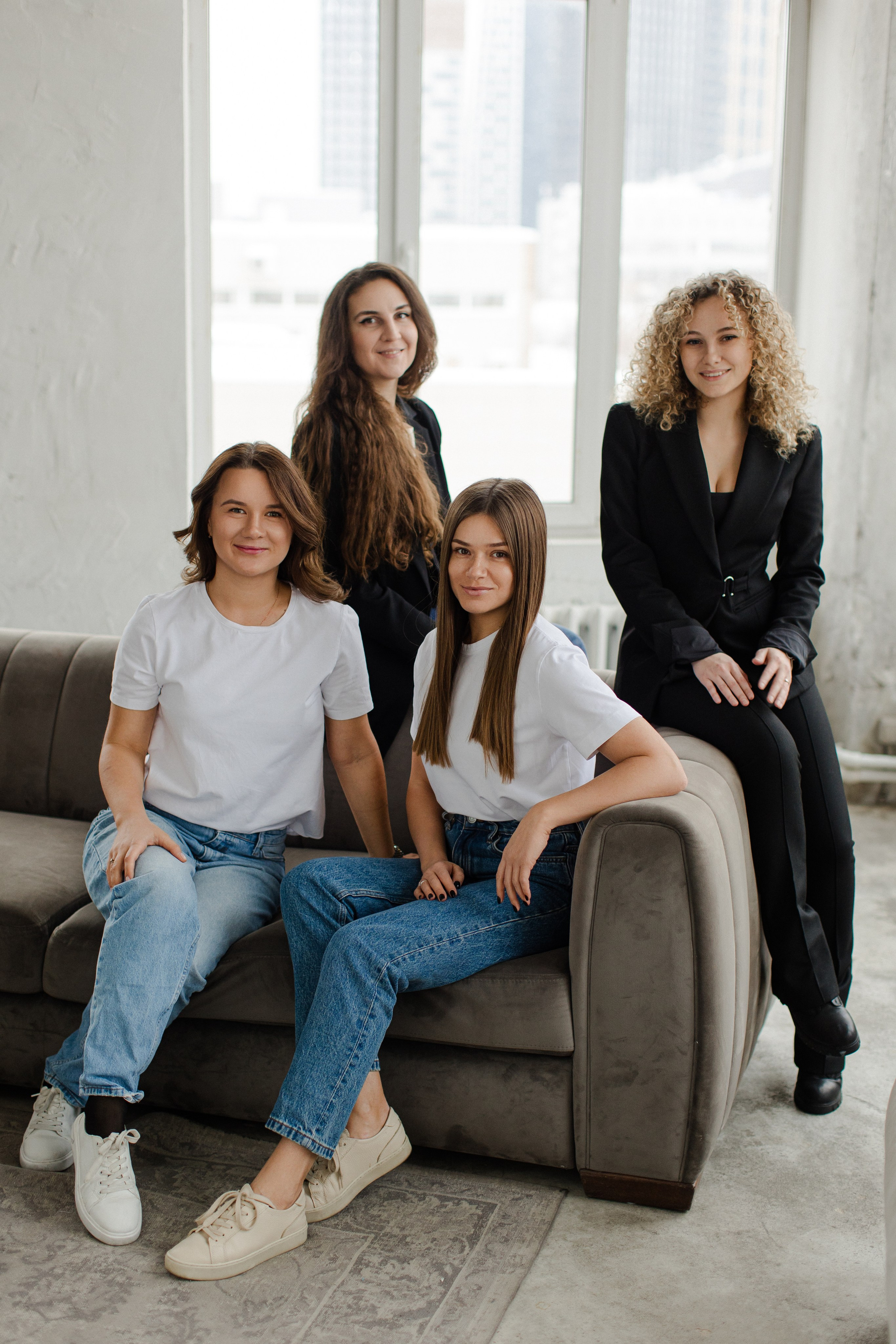 Мария с коллегами. Семейный и детский фотограф в Москве Кузьмина Мария