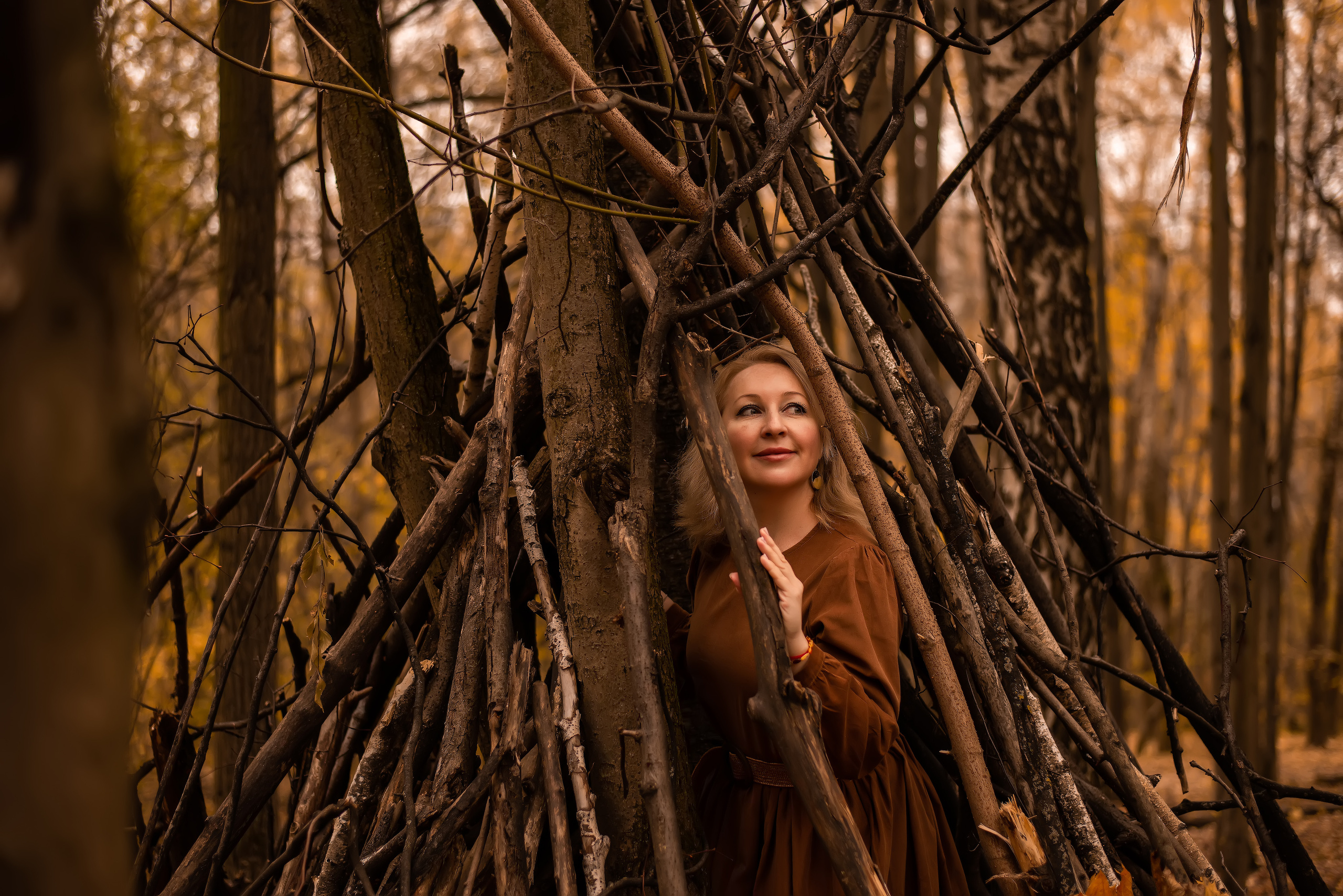 Фотосессия в шалаше