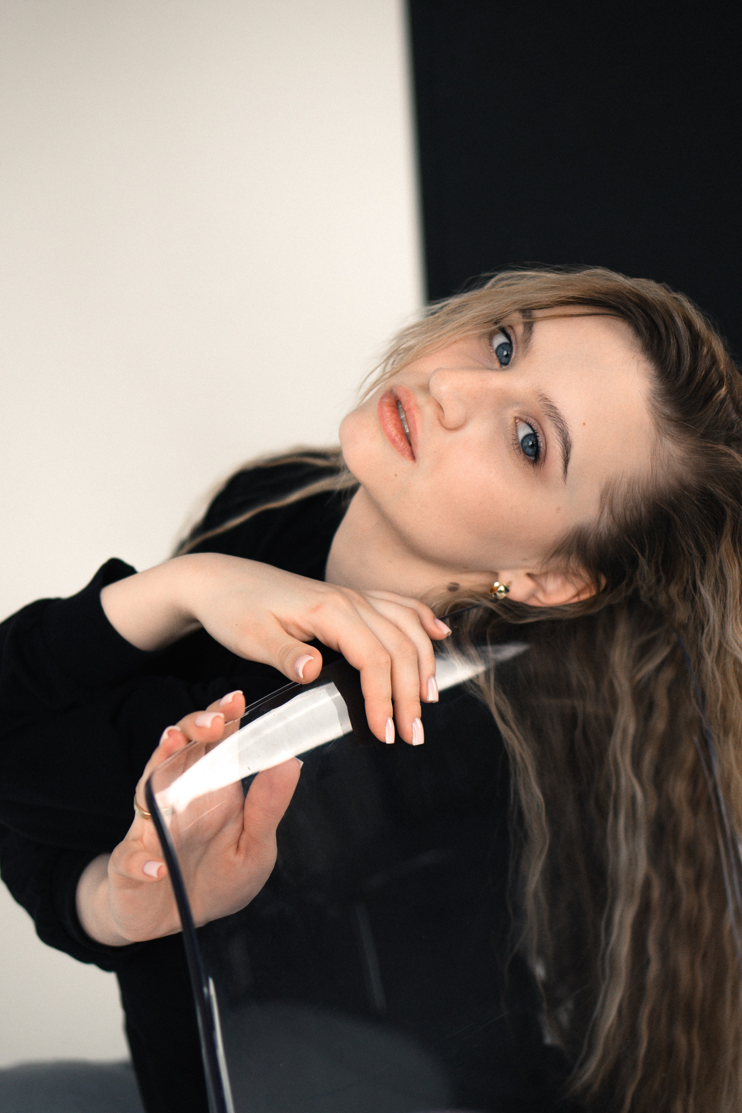 Персональная женская фотосессия в студии. Фотограф Москва