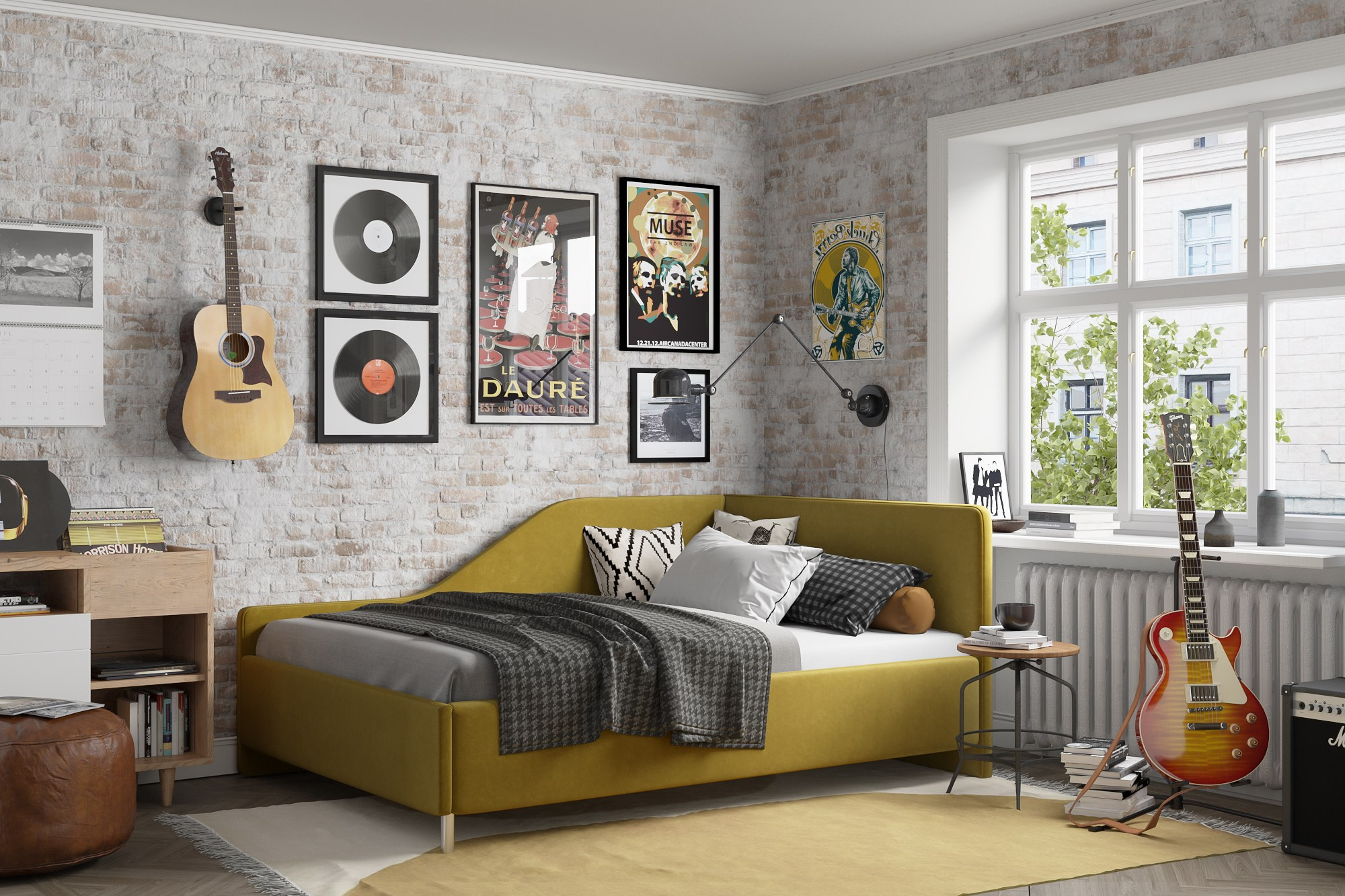 Визуализация кровати для мебельной фабрики