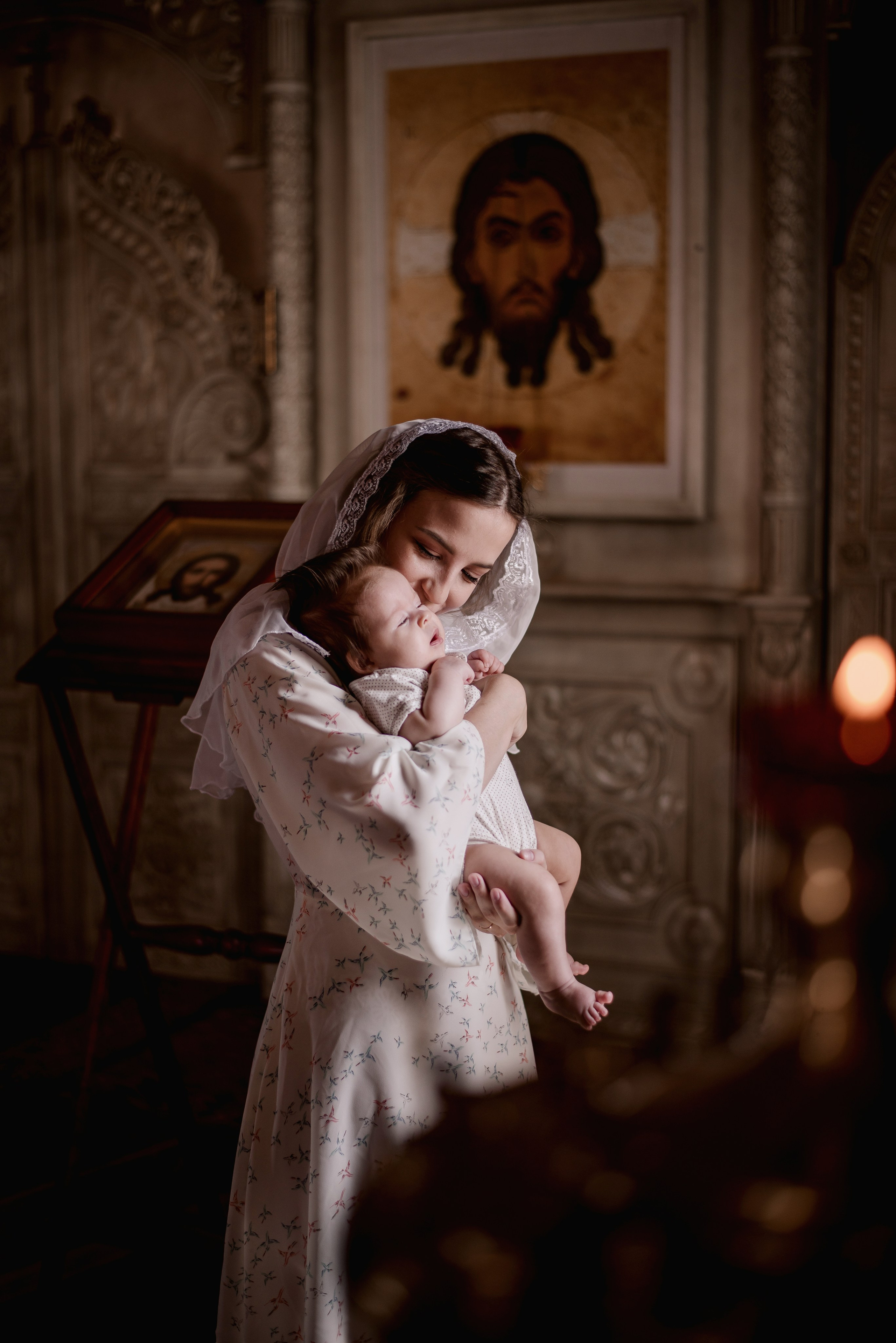 Таинство Крещения Майи, х. Большой Лог. Семейный фотограф в Новочеркасске Виктория Громова