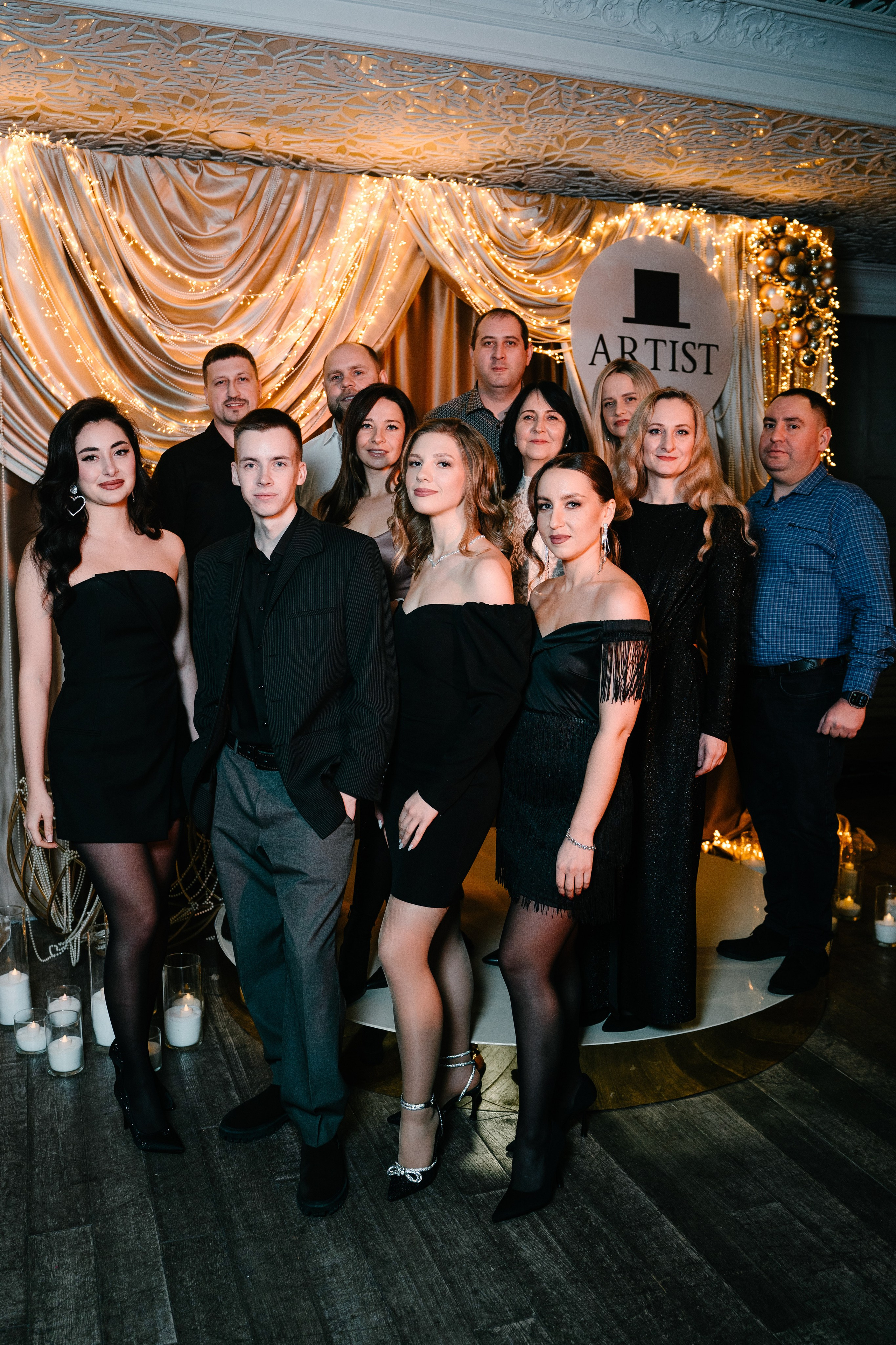 Новогодний вечер в Артисте. Свадебный и семейный фотограф в Воронеже Анастасия Бойко